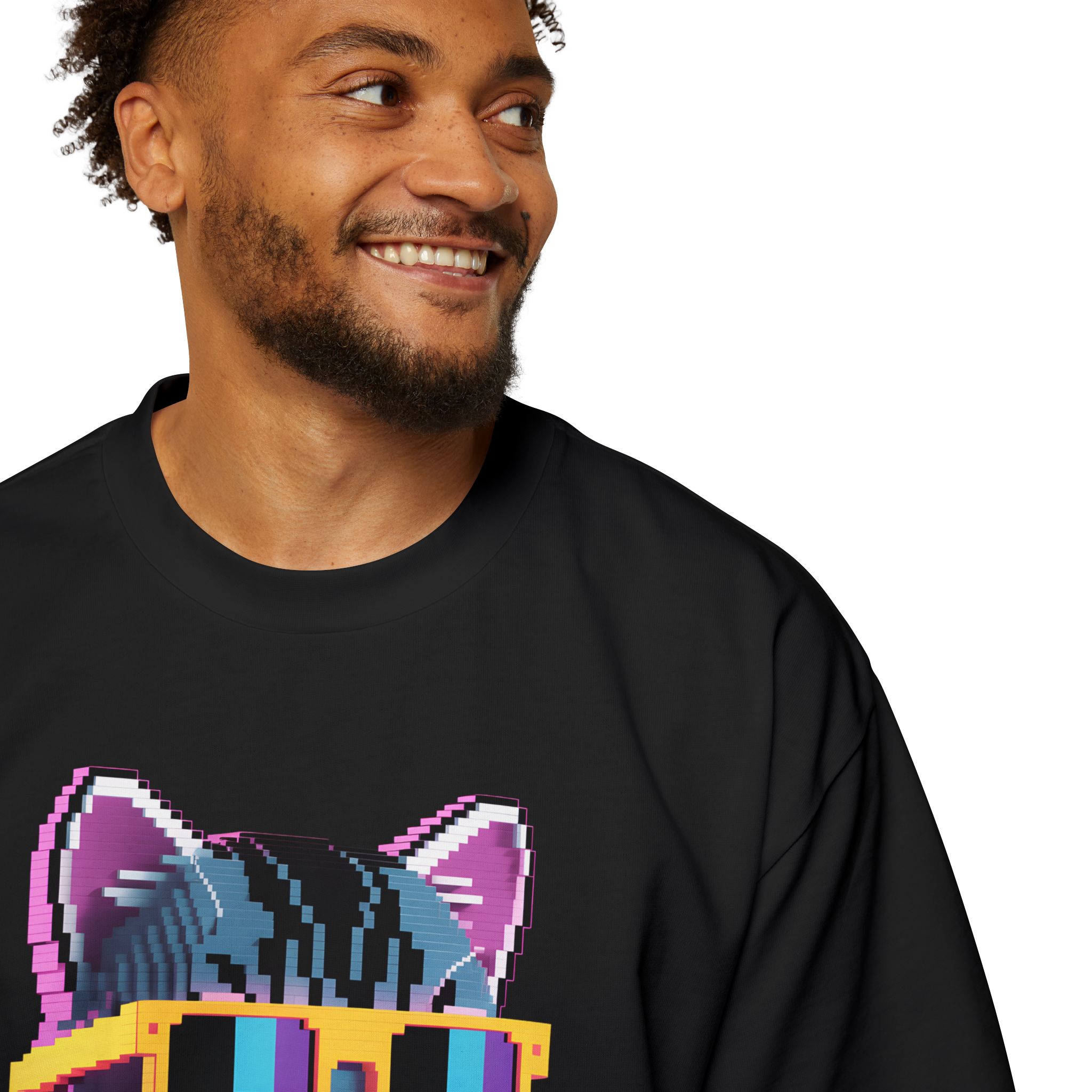 Pixelated Paws D02 Oversized Tee