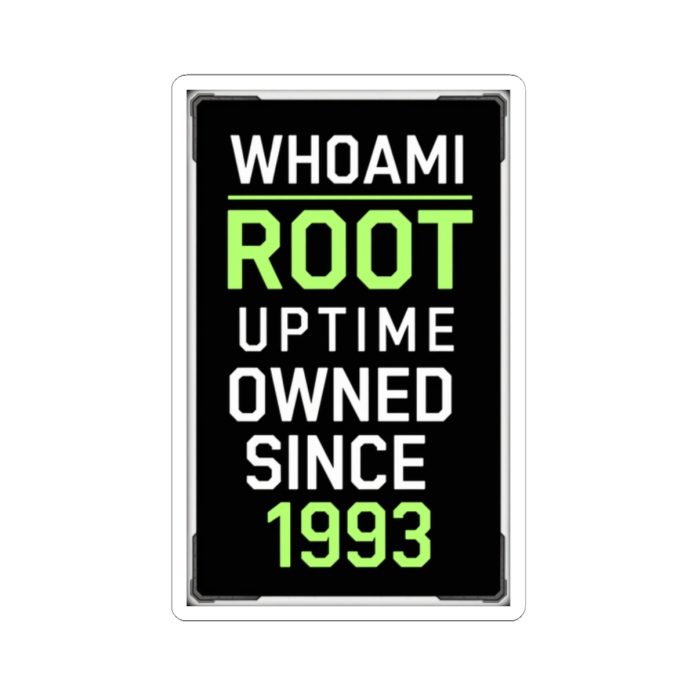 WhoAmI Root Sticker