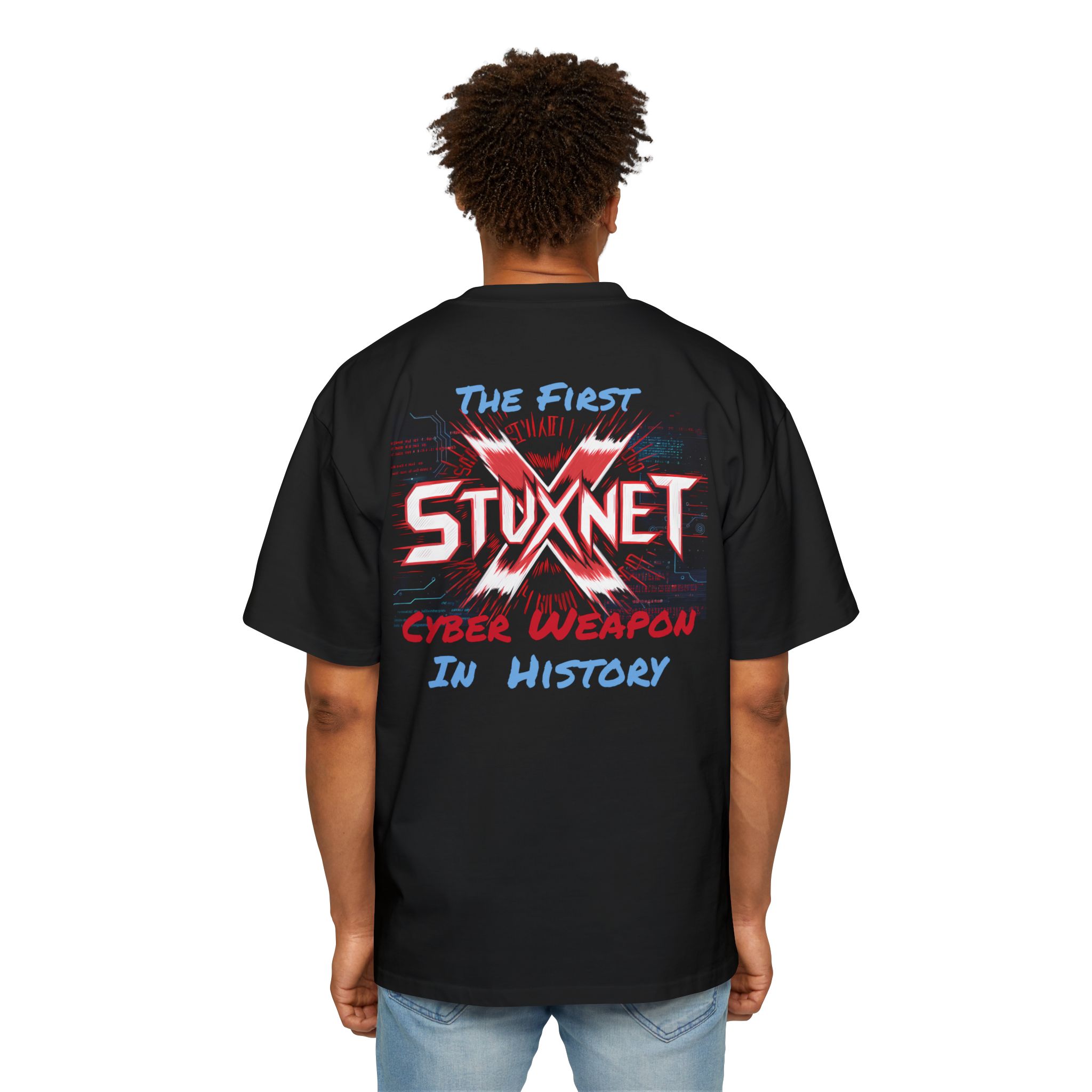 617261192645957522_2048-1.jpeg Stuxnet – The First Cyber Weapon In History Oversized Tee