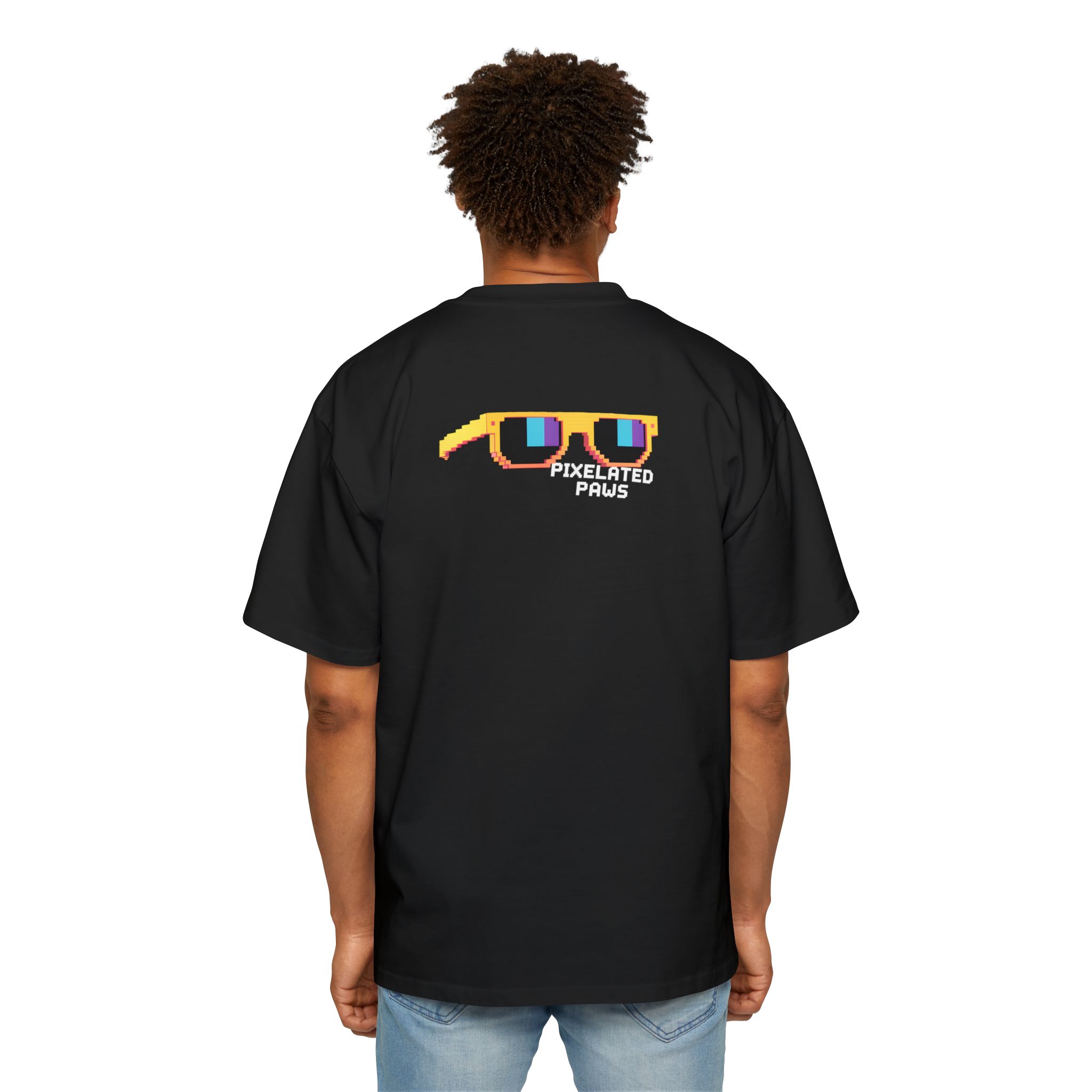 Pixelated Paws D02 Oversized Tee
