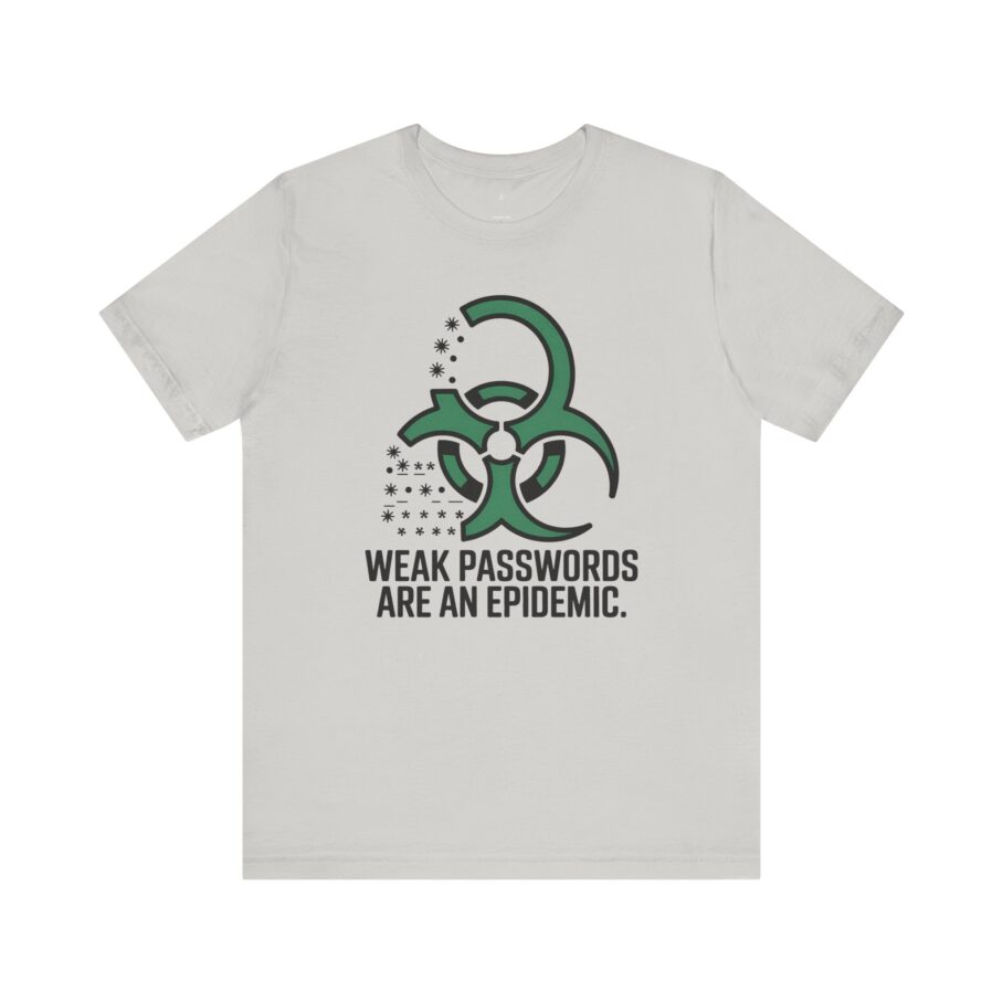 Weak Passwords Are an Epidemic T-Shirt