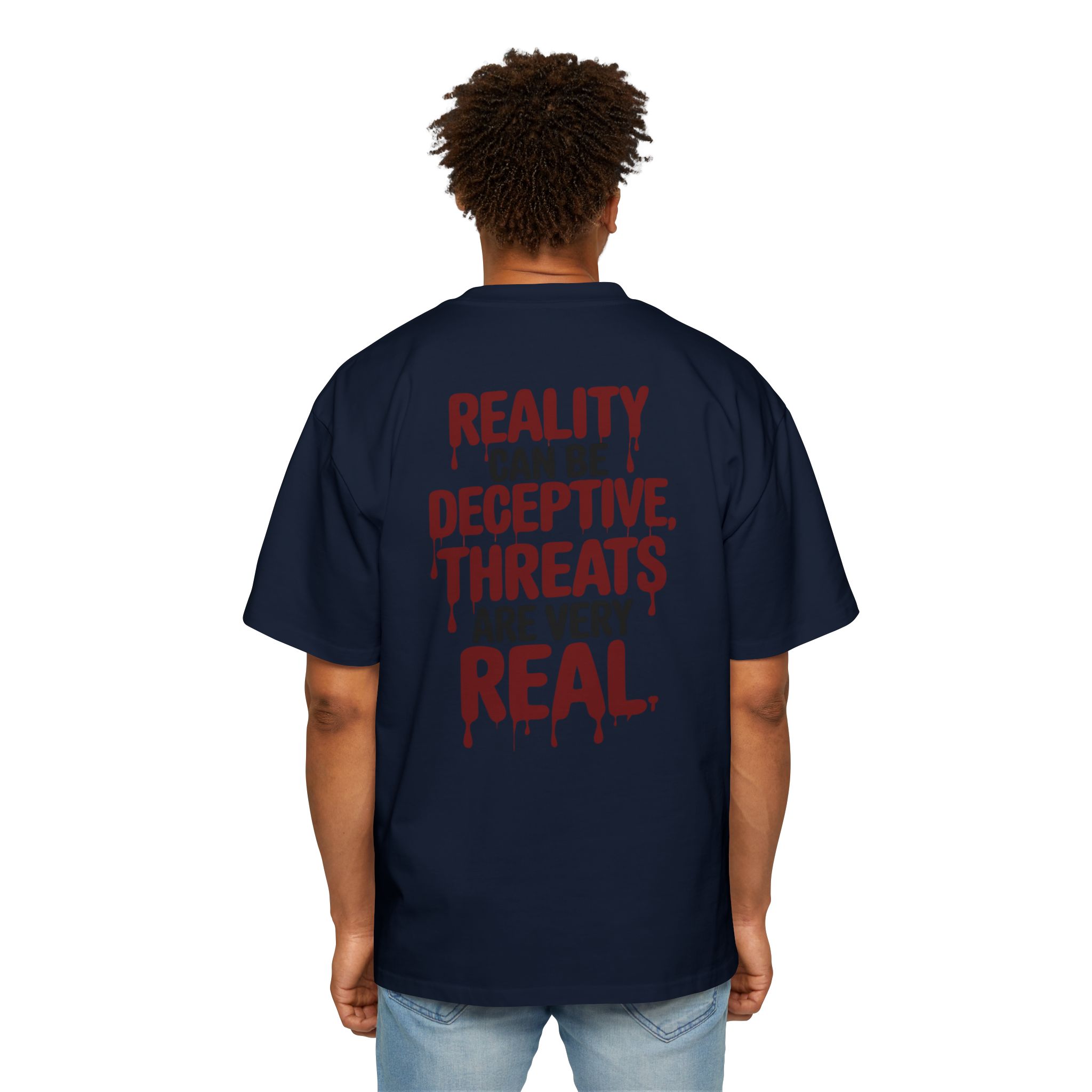 11118590049015759646_2048.jpeg Reality Can Be Deceptive Men’s Oversized Tee