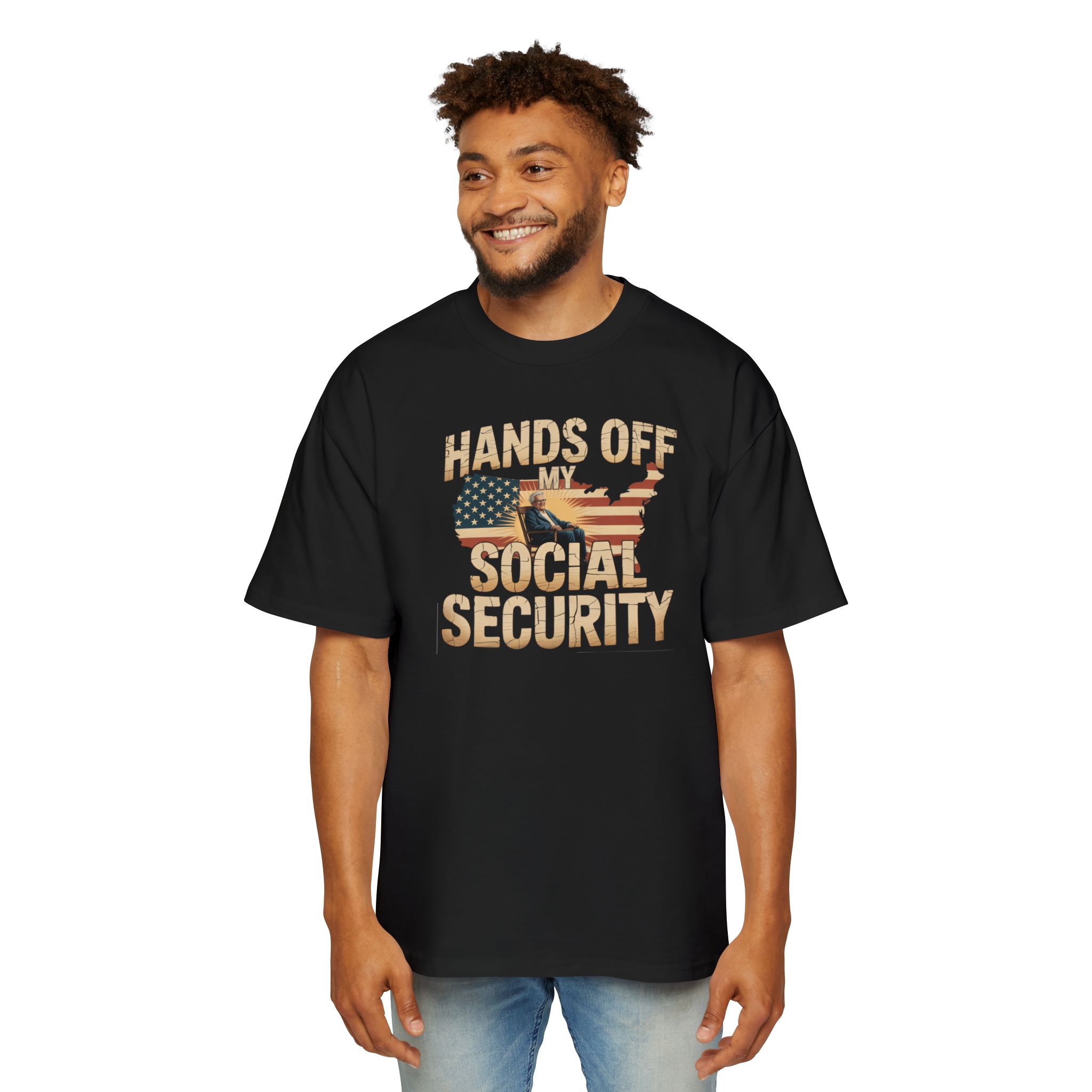 Hands Off My Social Security Oversized Tee