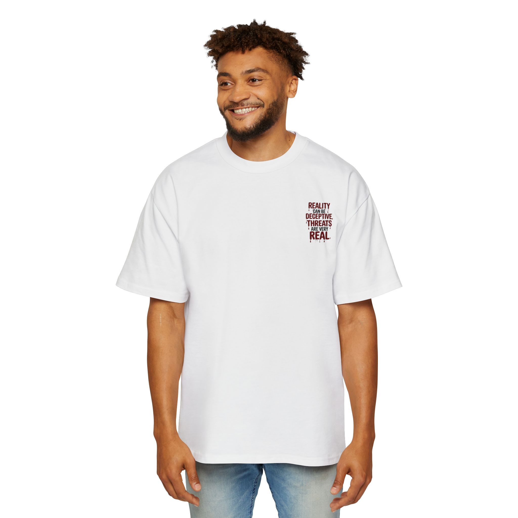 15927876789499967787_2048.jpeg Reality Can Be Deceptive Men’s Oversized Tee