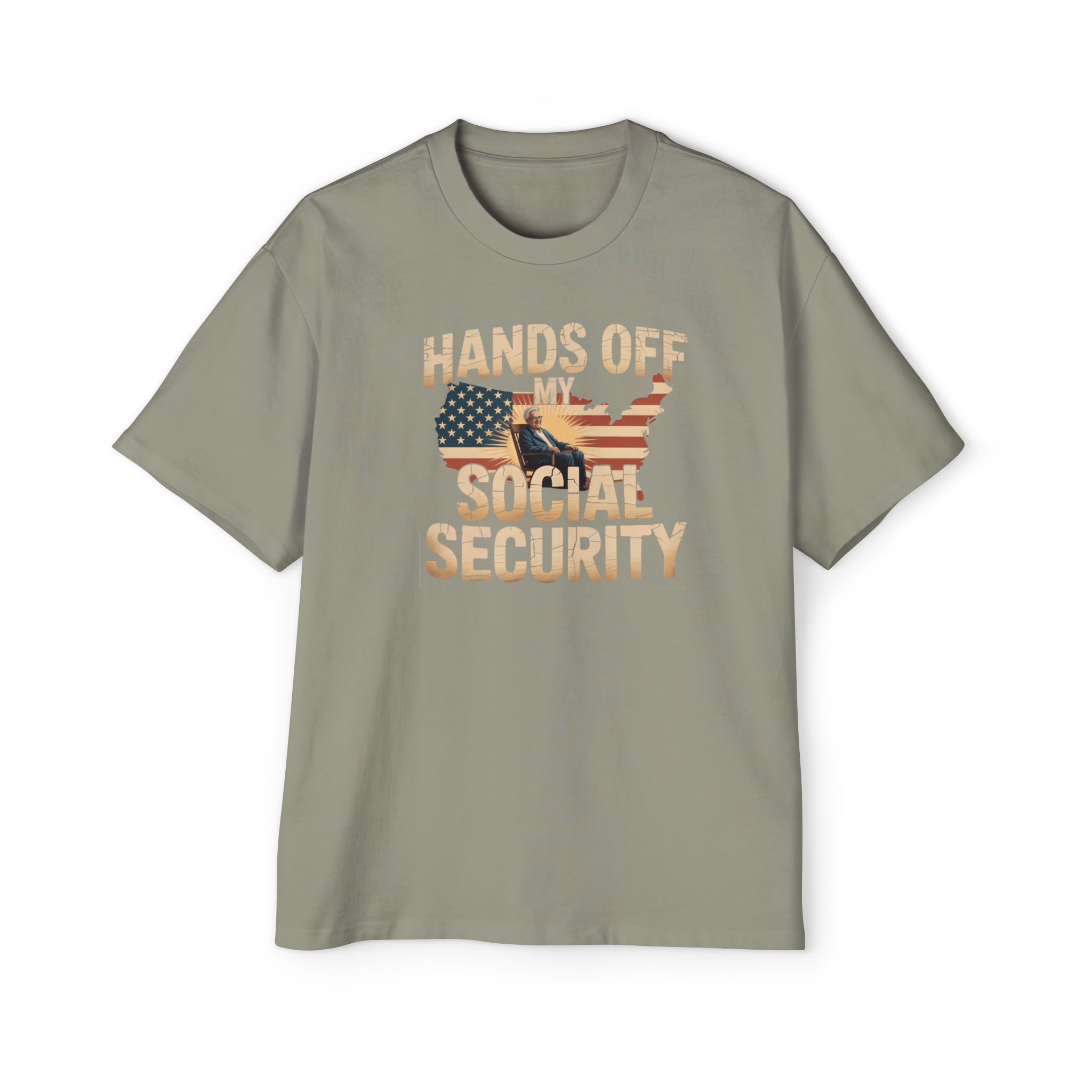 Hands Off My Social Security Oversized Tee
