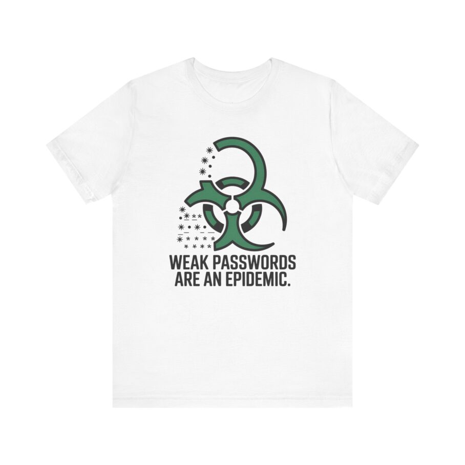 Weak Passwords Are an Epidemic T-Shirt