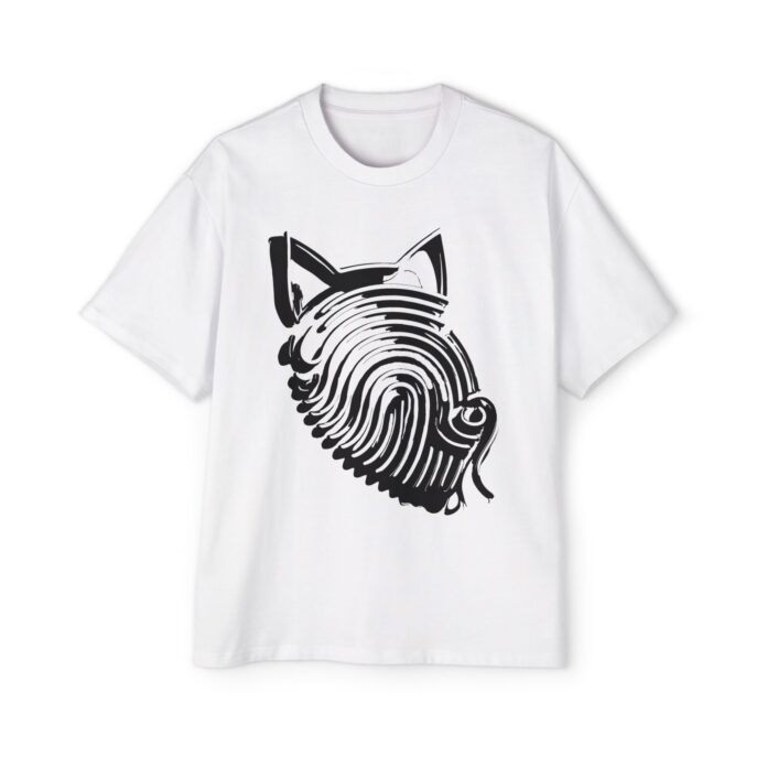 Art of The Cat Fingerprint Oversized Tee
