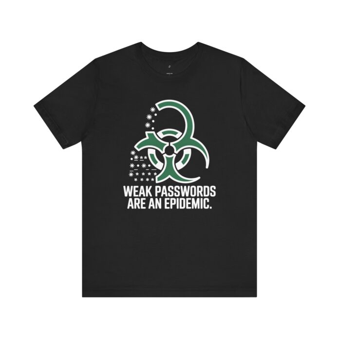 Weak Passwords Are an Epidemic T-Shirt