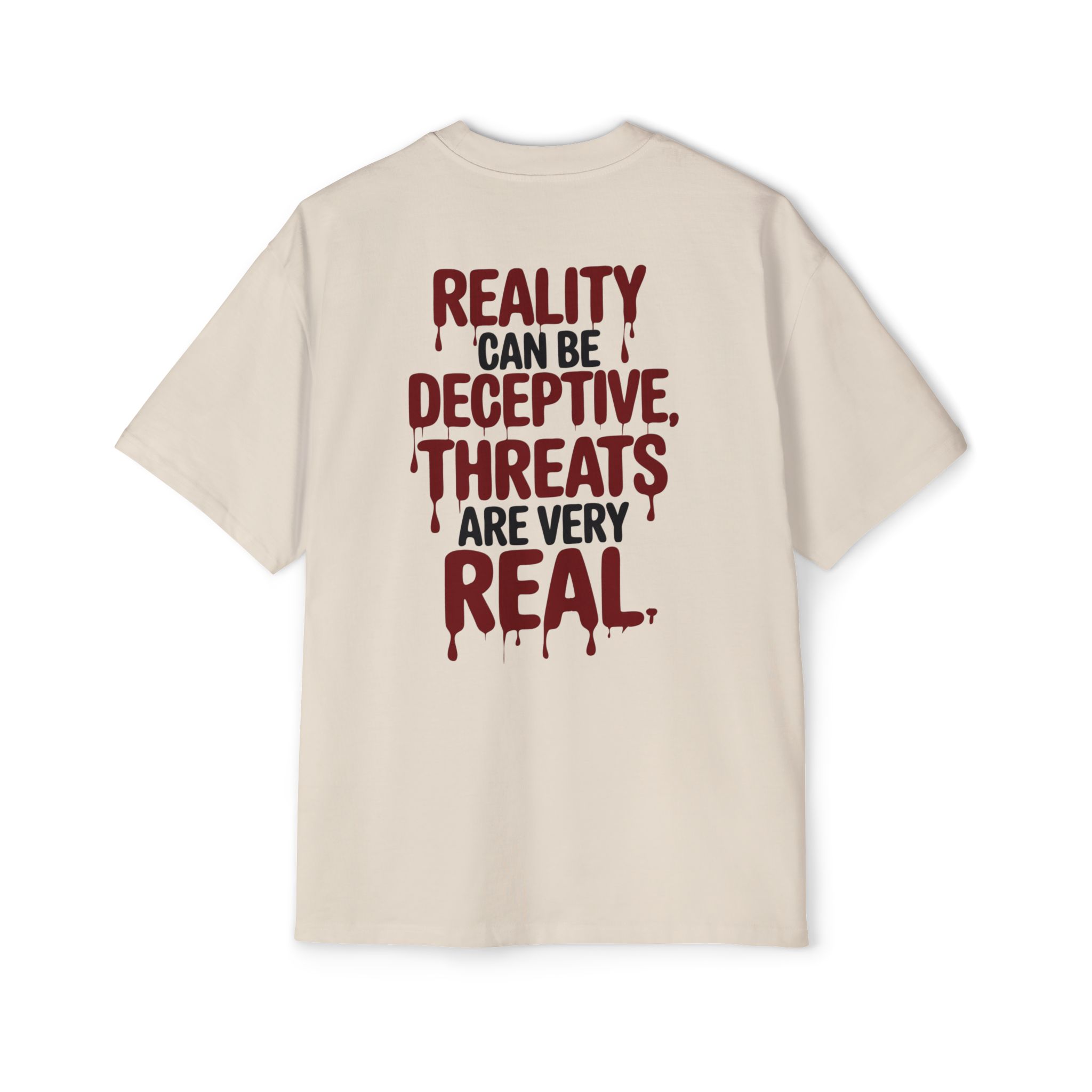 8027125145160866891_2048.jpeg Reality Can Be Deceptive Men’s Oversized Tee