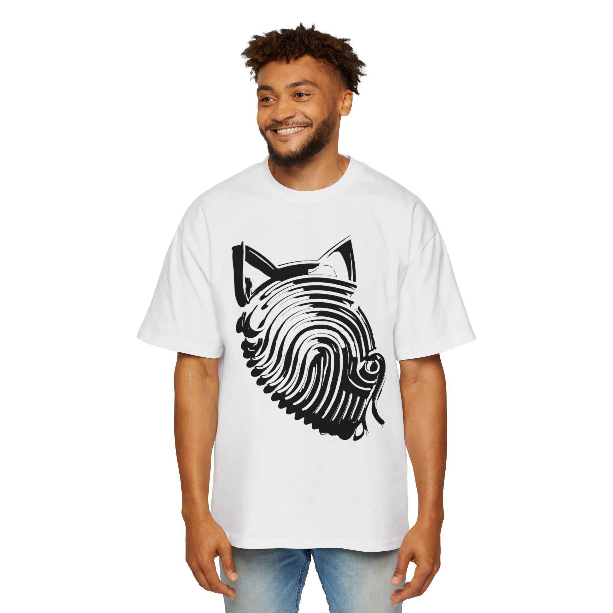 9215649348695525316_2048-1.jpeg Art of The Cat Fingerprint Oversized Tee