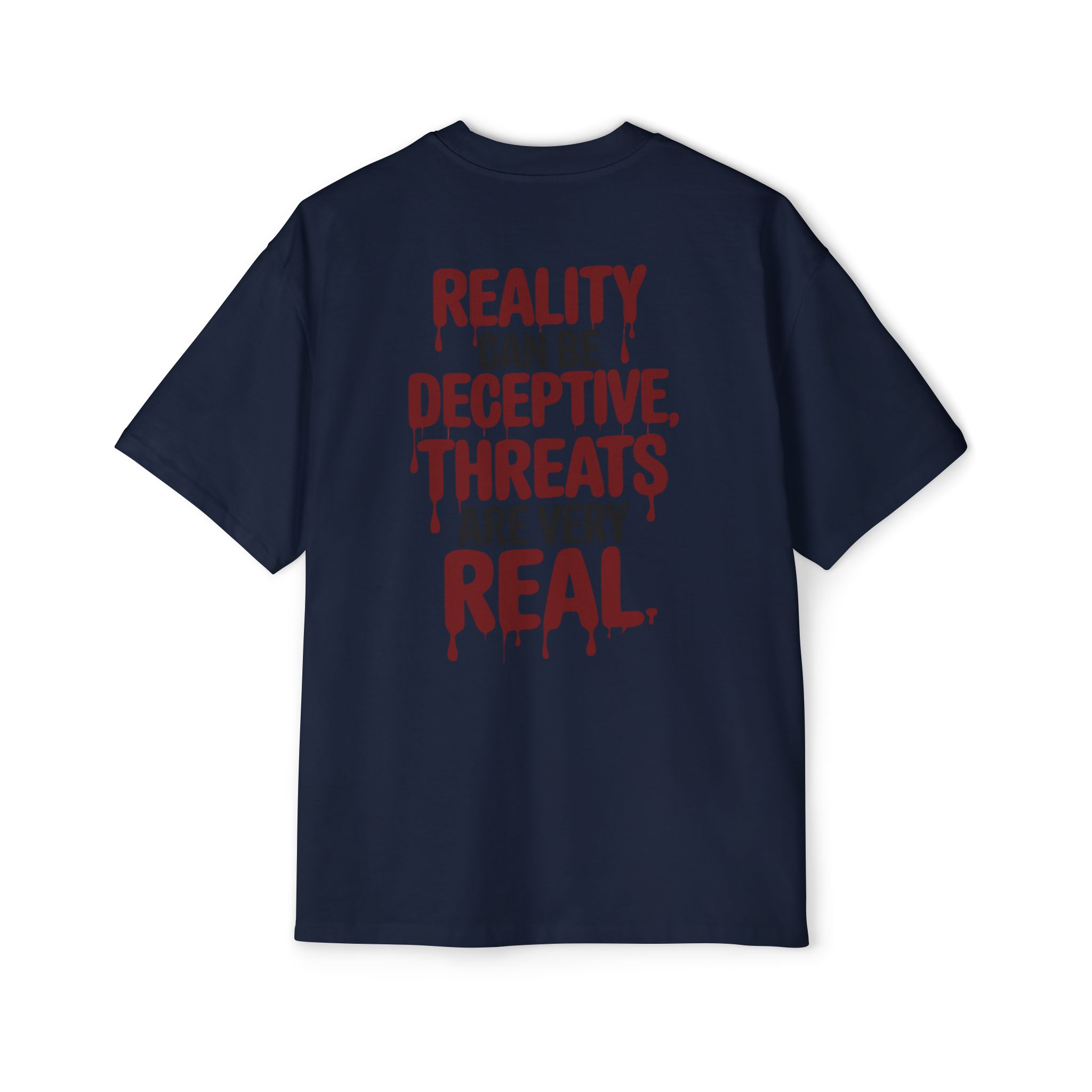 9572316282611087814_2048.jpeg Reality Can Be Deceptive Men’s Oversized Tee