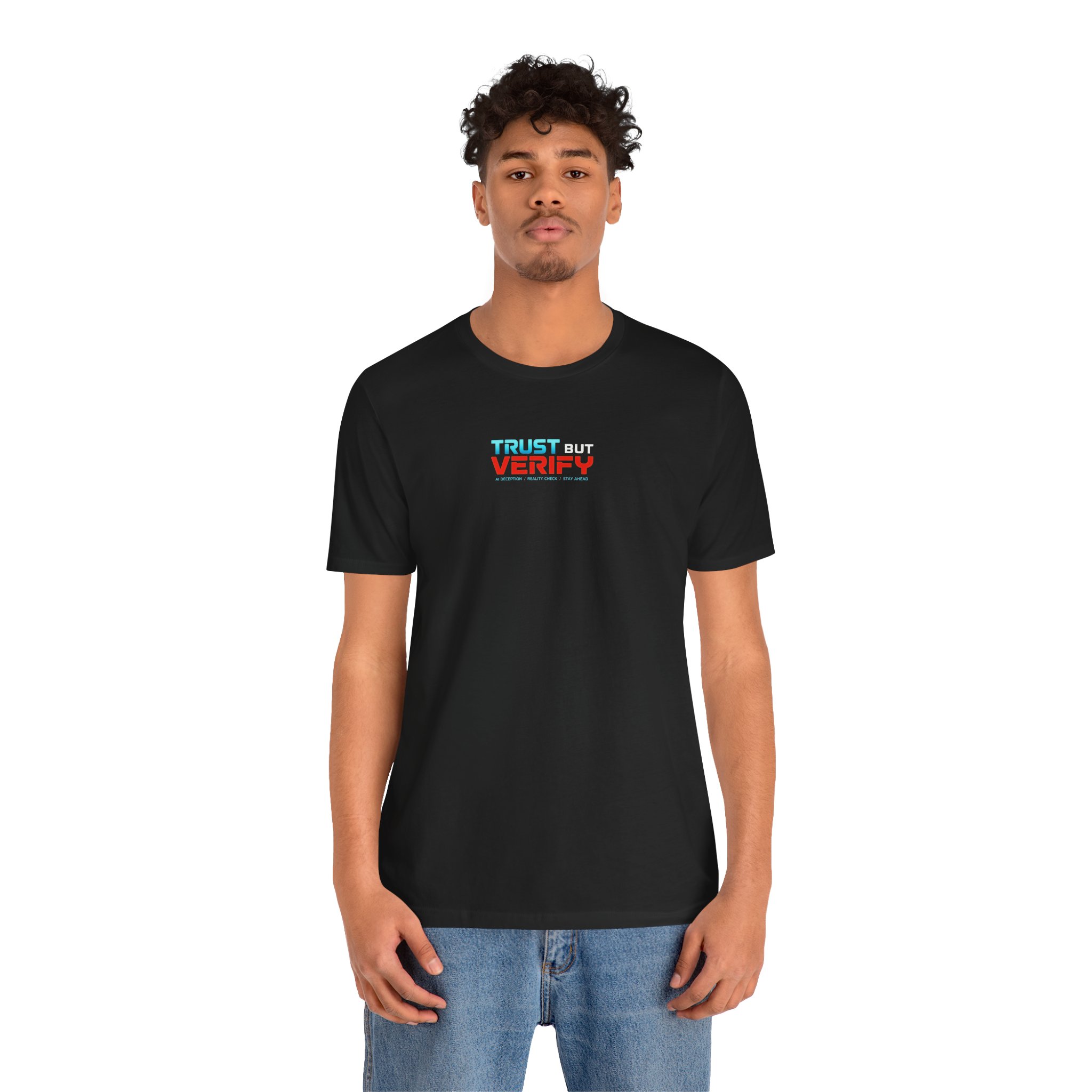 Trust But Verify T-Shirt – Cybersecurity & AI Awareness Graphic Tee