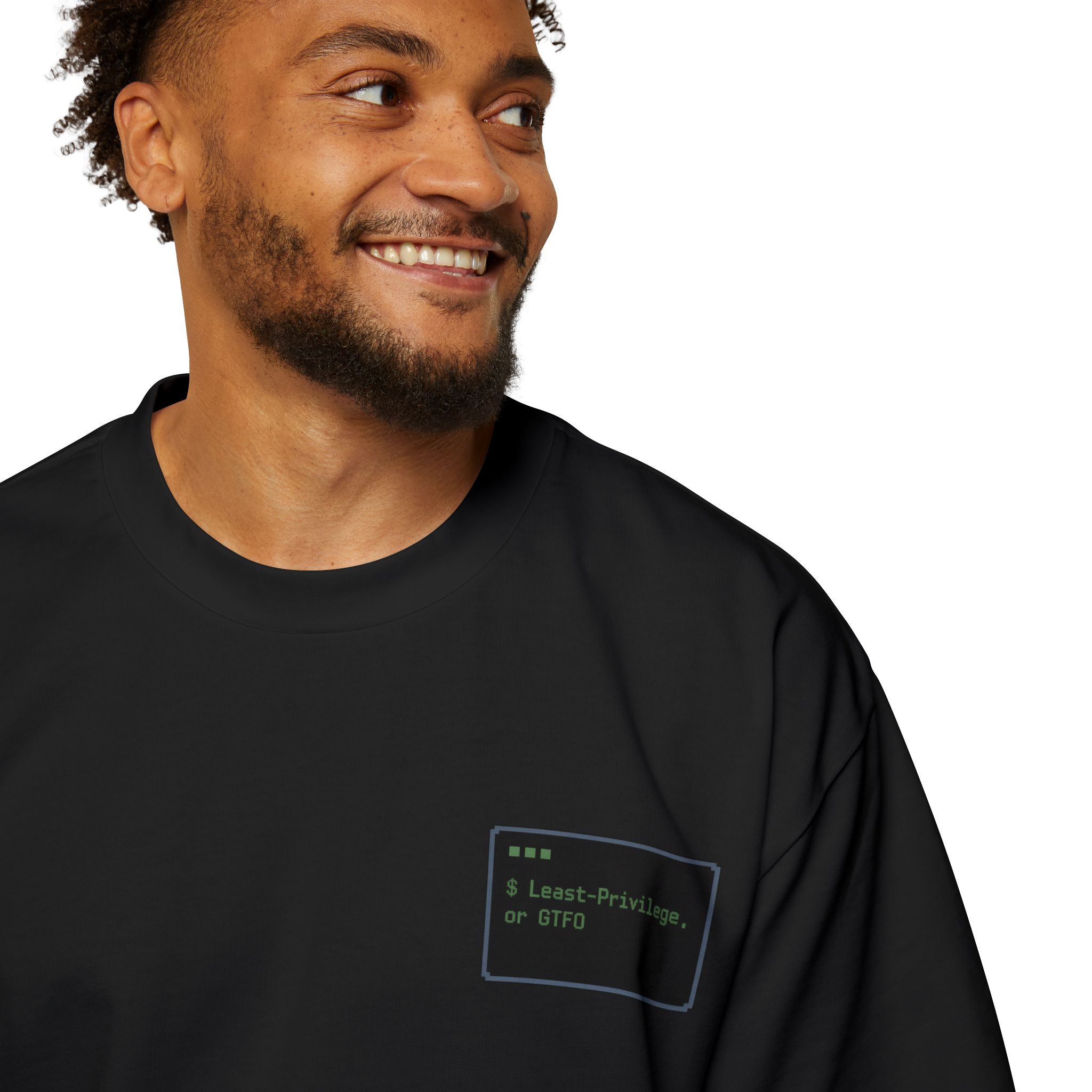 10247940770360723186_2048.jpeg Least-Privilege or GTFO Cybersecurity Oversized Tee