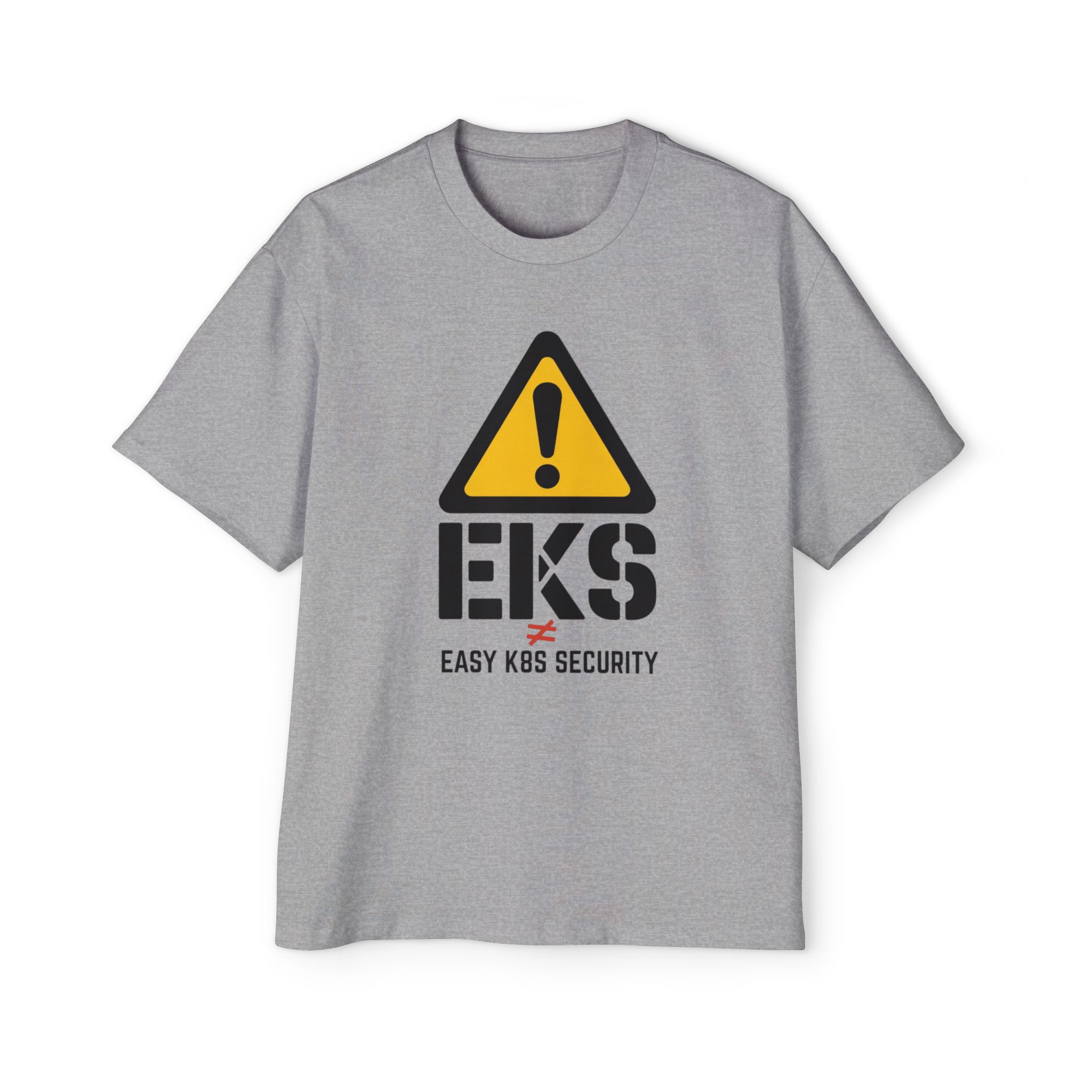 EKS Warning Cybersecurity Graphic Oversized Tee