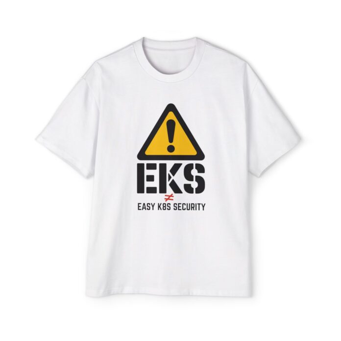 EKS Warning Cybersecurity Graphic Oversized Tee