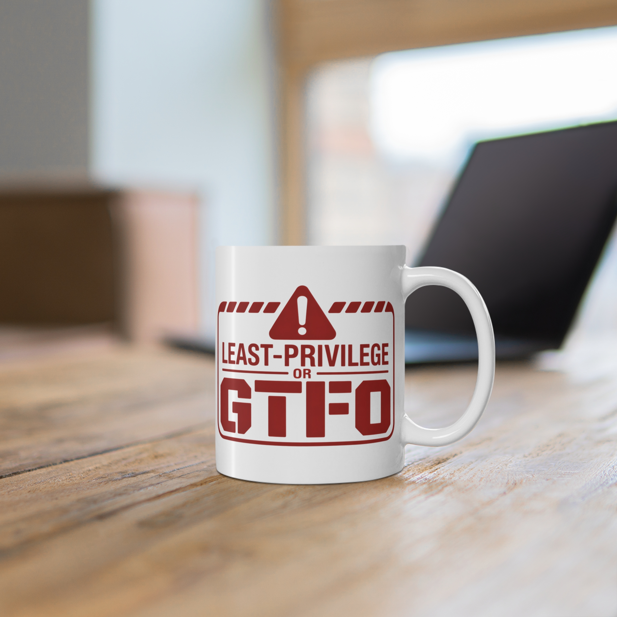 Least-Privilege OR GTFO Cybersecurity Coffee Mug