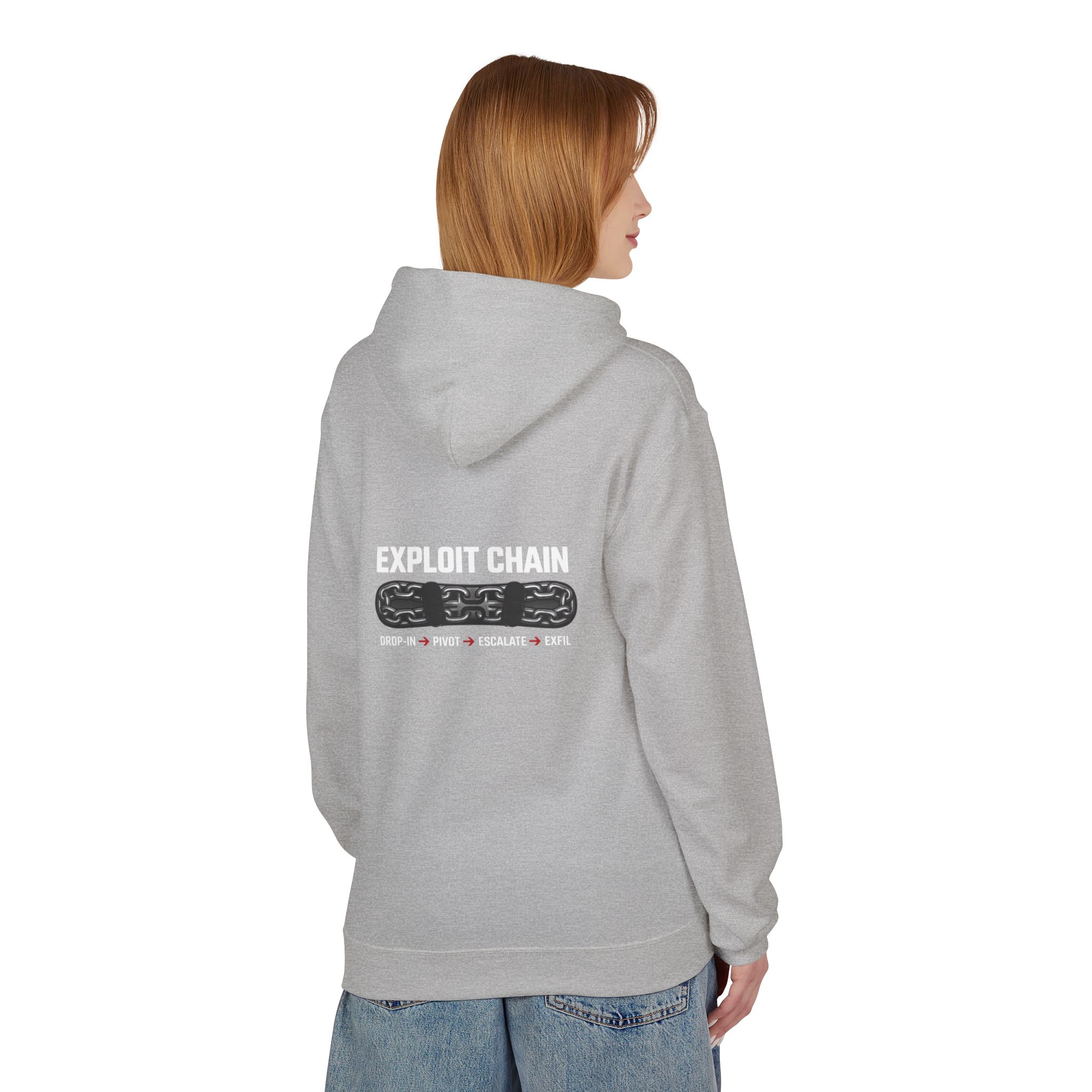 Exploit Chain Cybersecurity Softstyle Hoodie