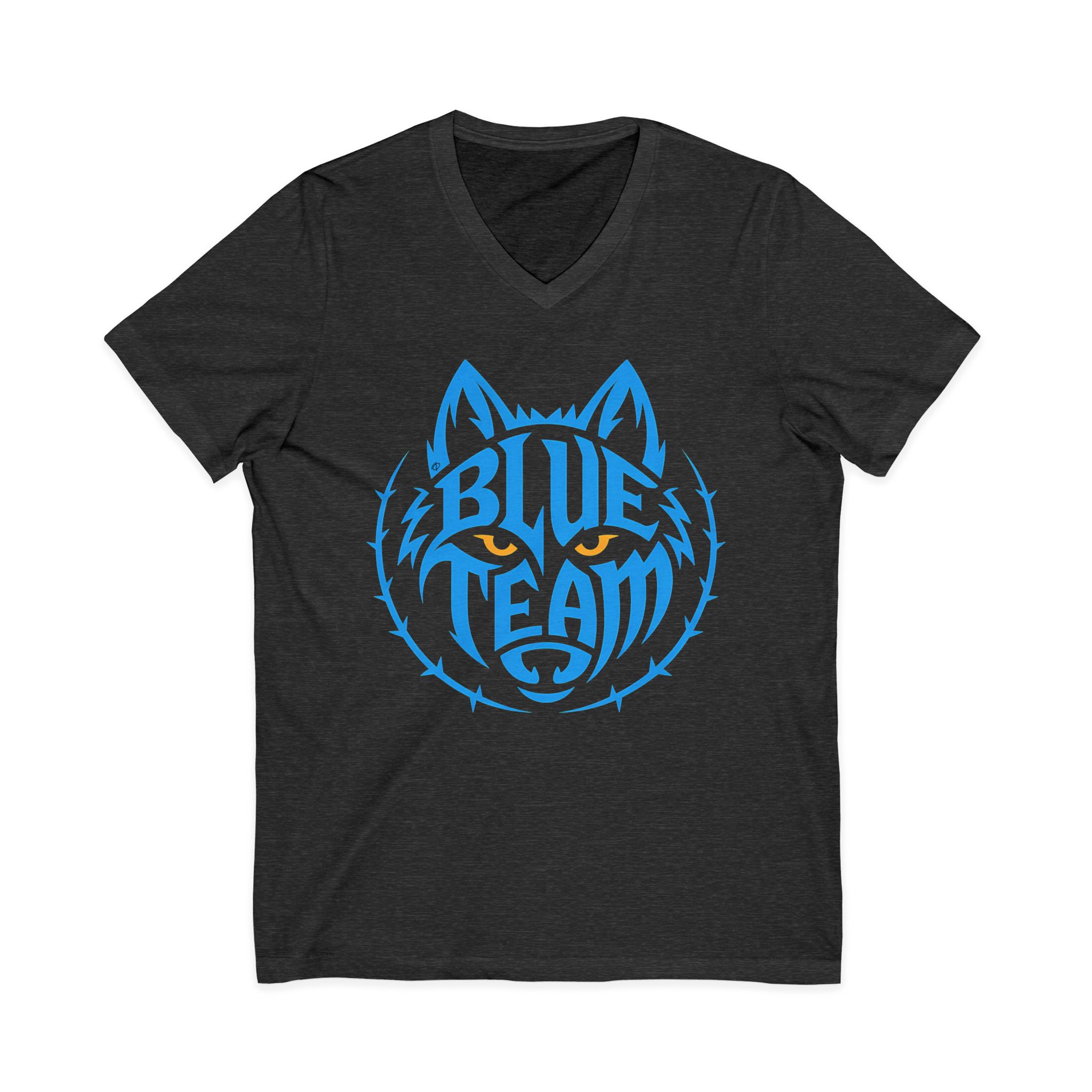 Blue Team Wolf V-Neck Tee