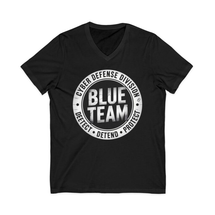 Cyber Defense Blue Team V-Neck Tee