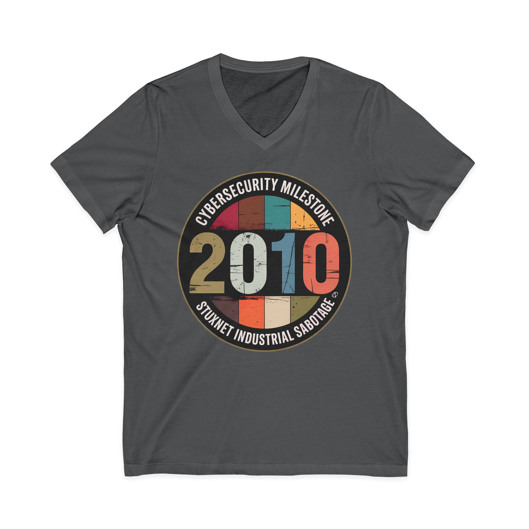 Stuxnet Cyber Milestone V-Neck Tee