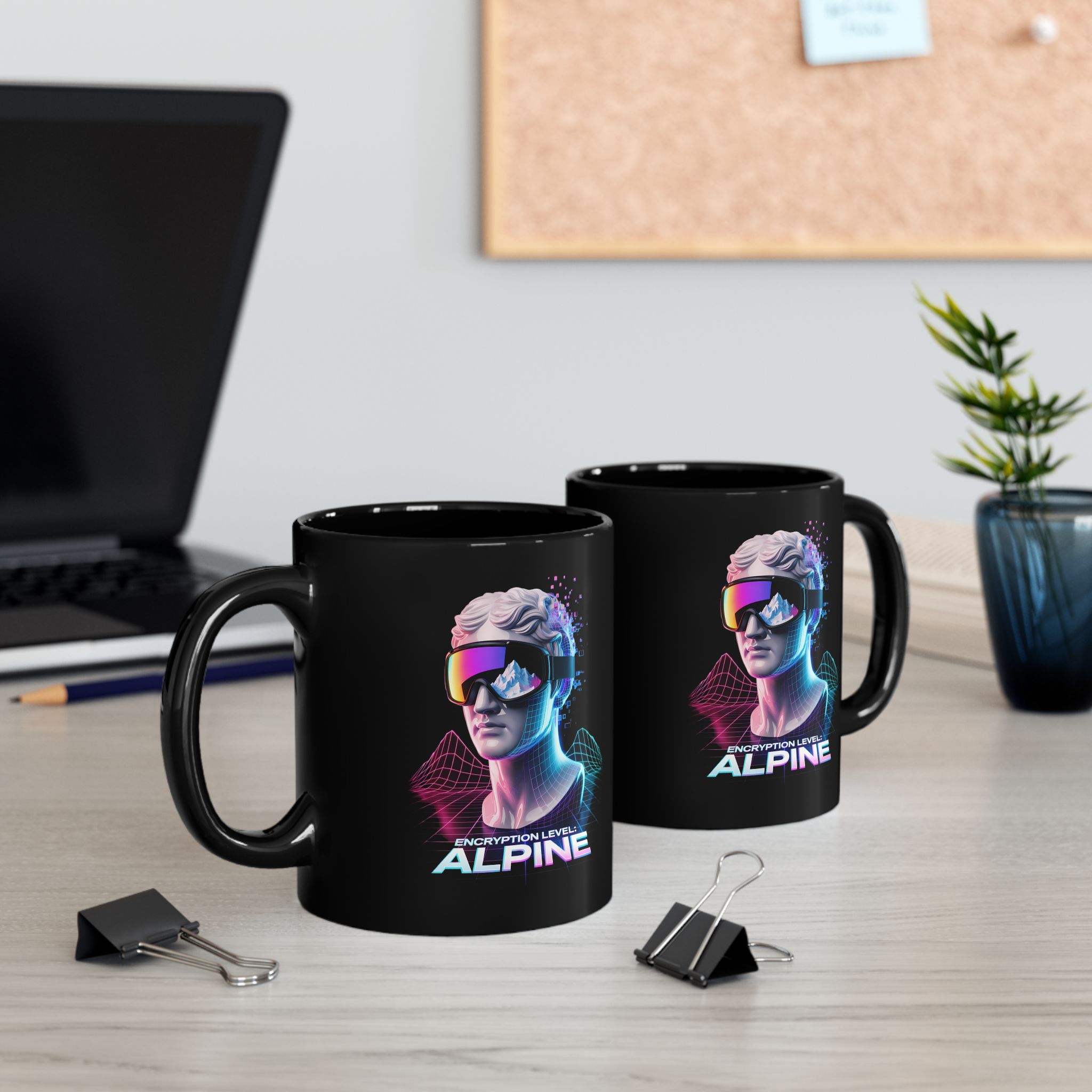 Cybersecurity Encryption Level Alpine Coffee Mug