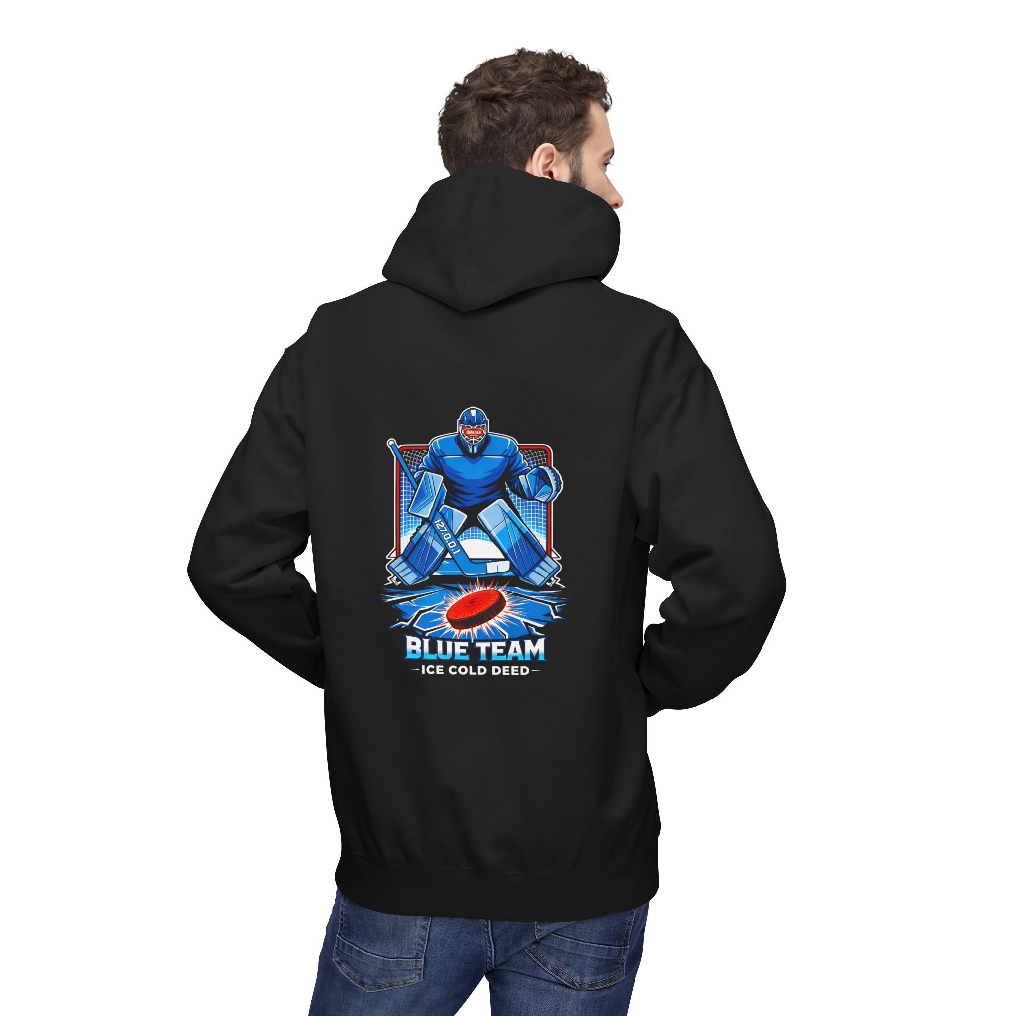 Blue Team 127.0.0.1 Goalie Hoodie