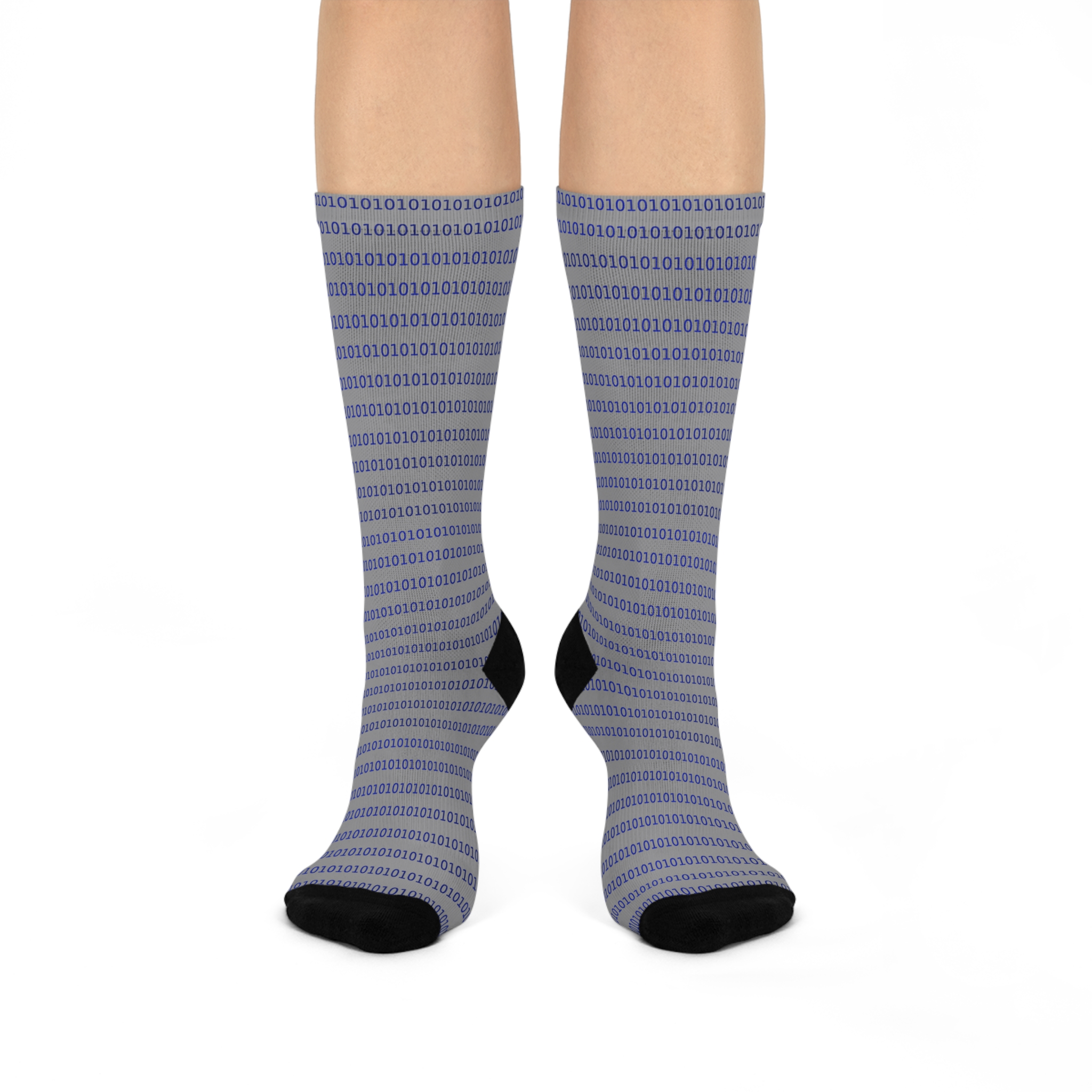 Blue Binary CyberCrew Socks