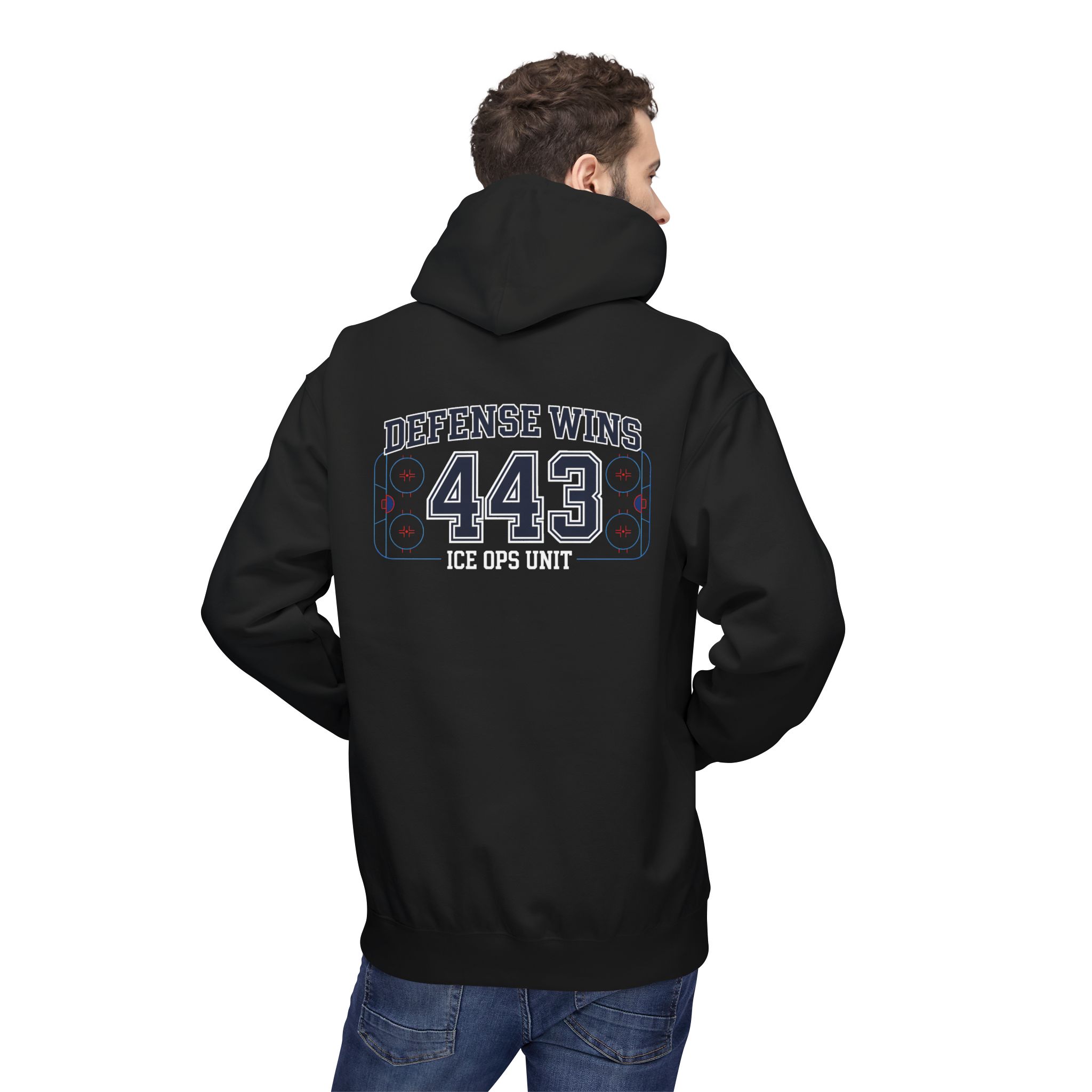 Defense Wins 443 ICE OPS UNIT Cybersecurity Softstyle Hoodie