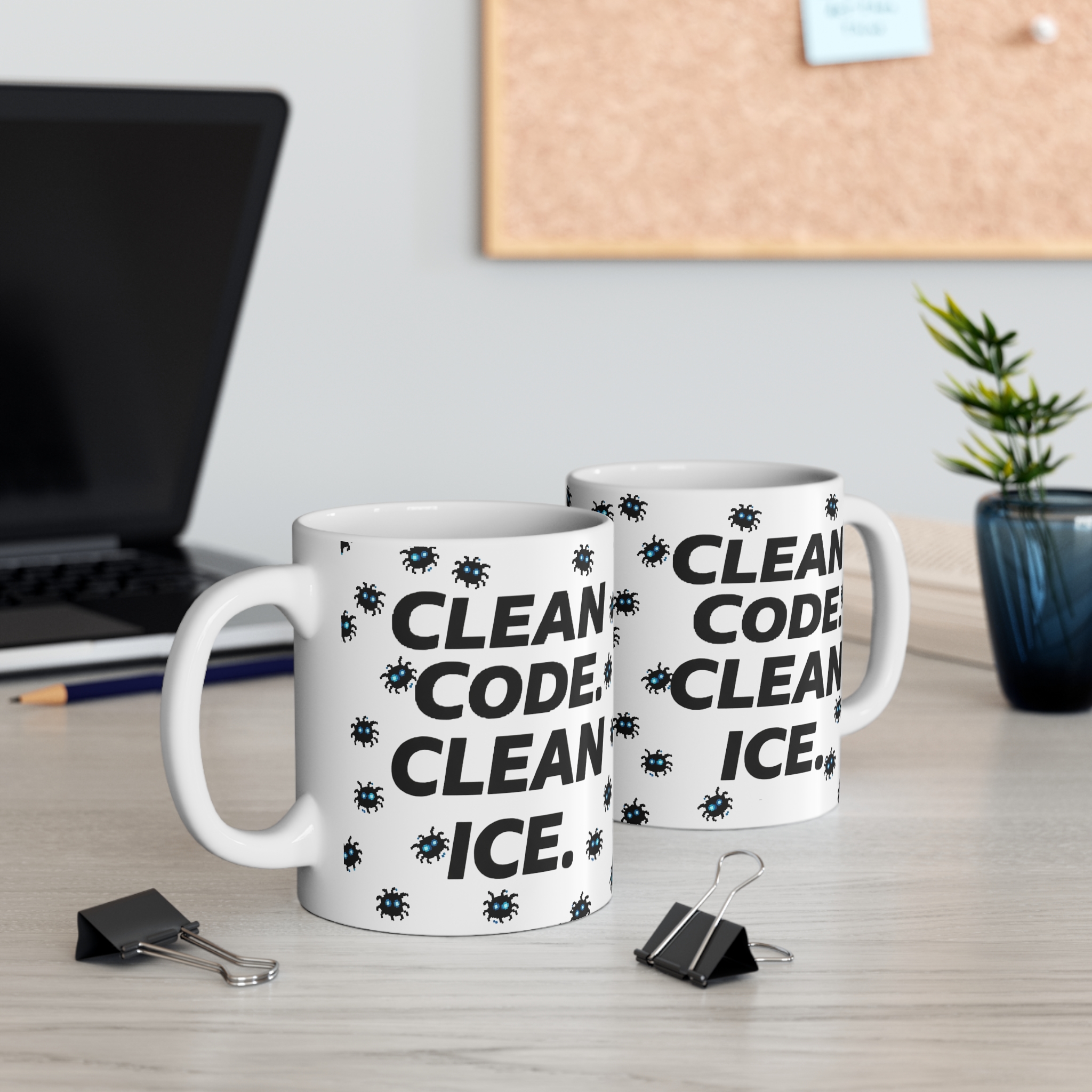 Clean Code Clean Ice Programmer Cybersecurity Mug