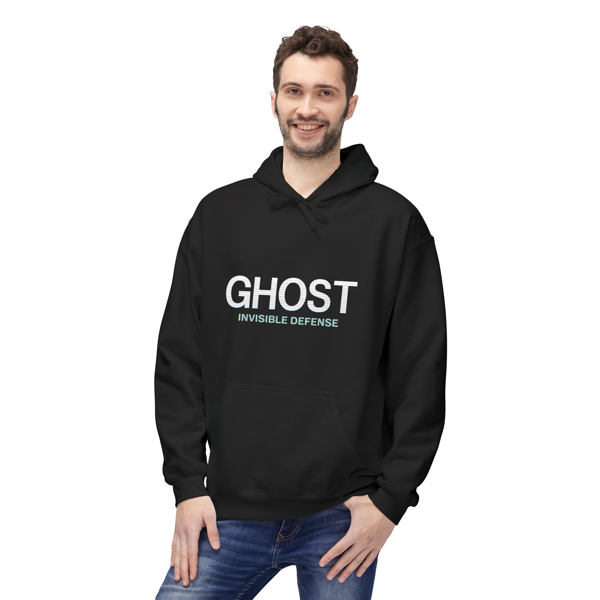 Ghost Invisible Defense Hacker Softstyle Hoodie