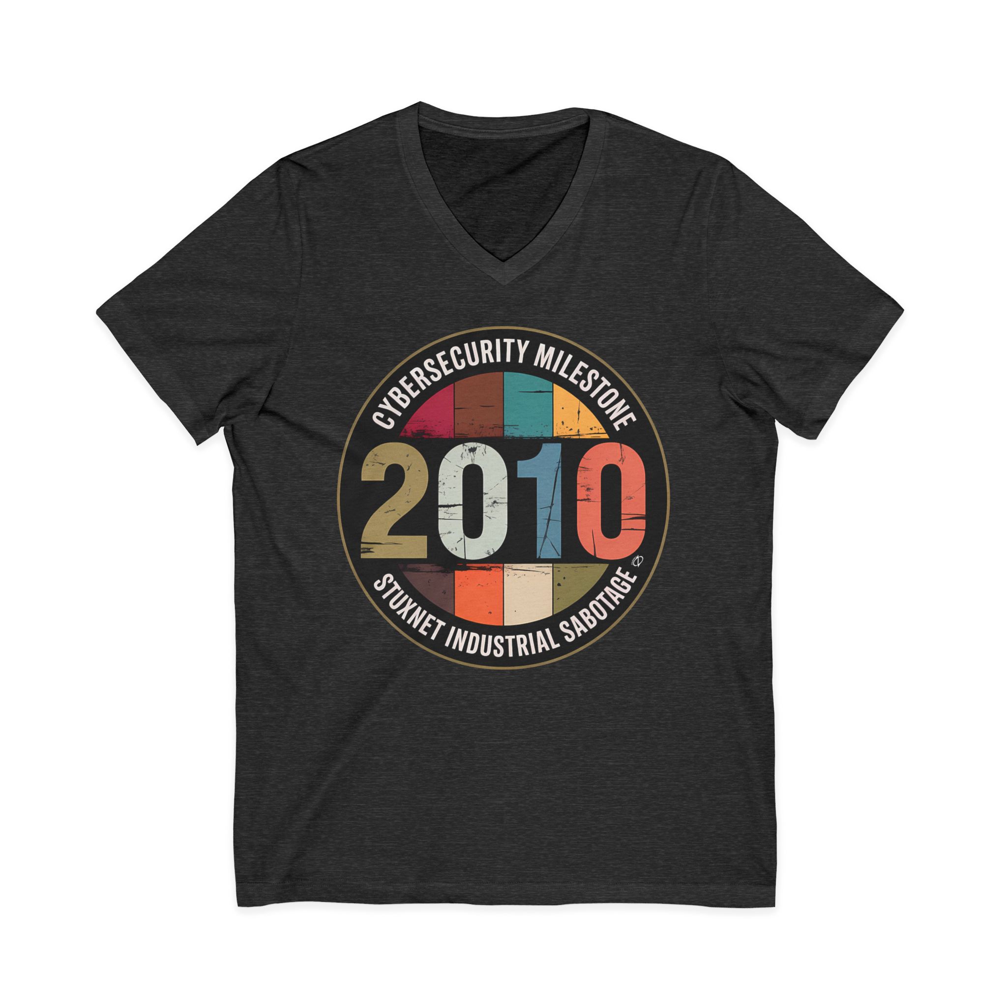 Stuxnet Cyber Milestone V-Neck Tee