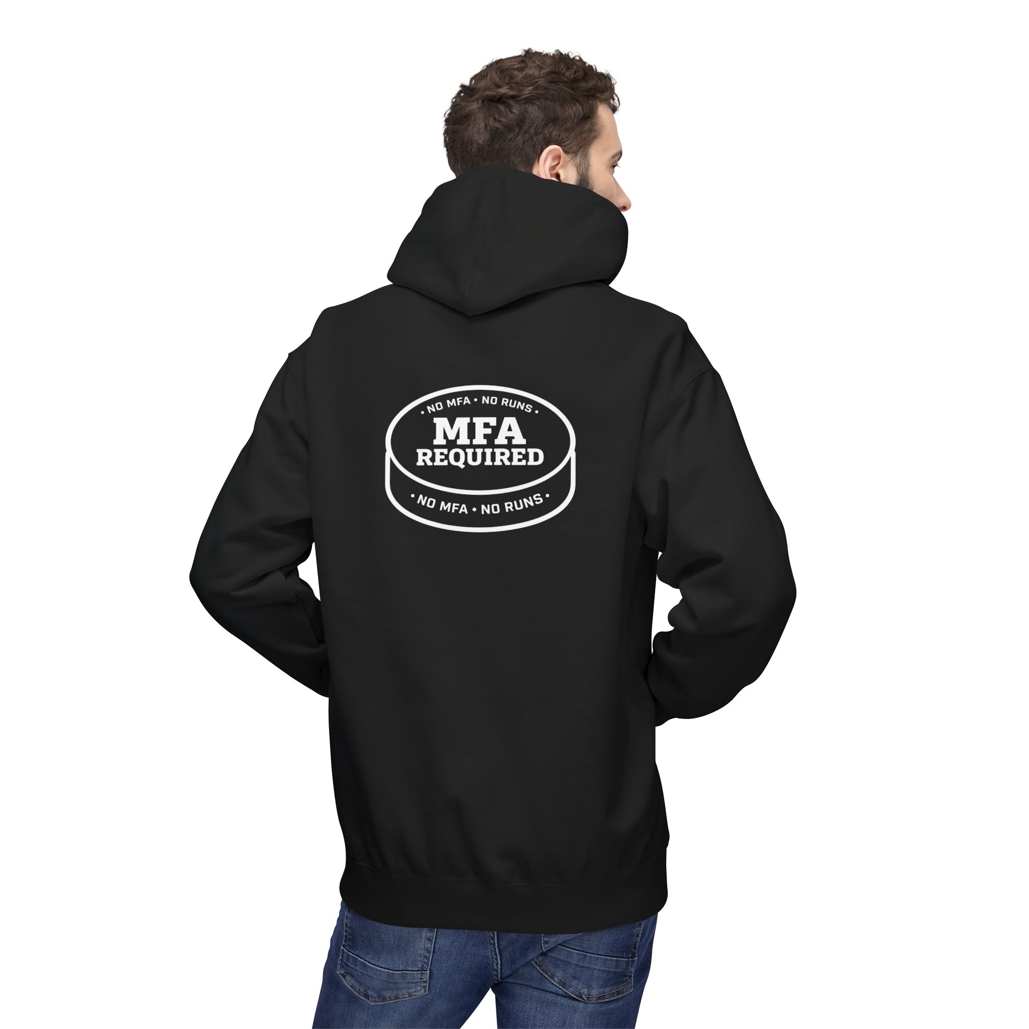 MFA Required Softstyle Hoodie | No MFA No Runs Cybersecurity Winter Streetwear
