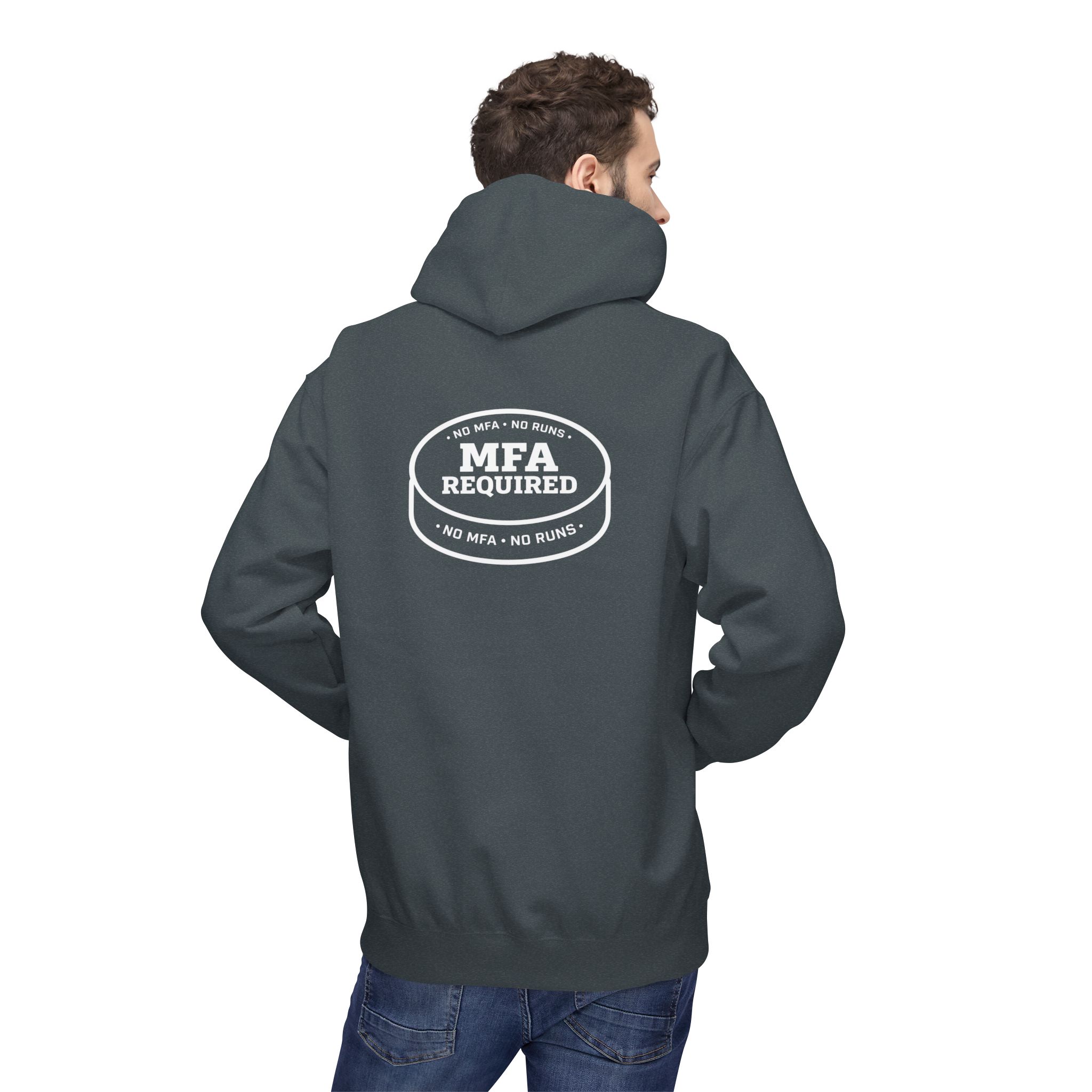 MFA Required Softstyle Hoodie | No MFA No Runs Cybersecurity Winter Streetwear