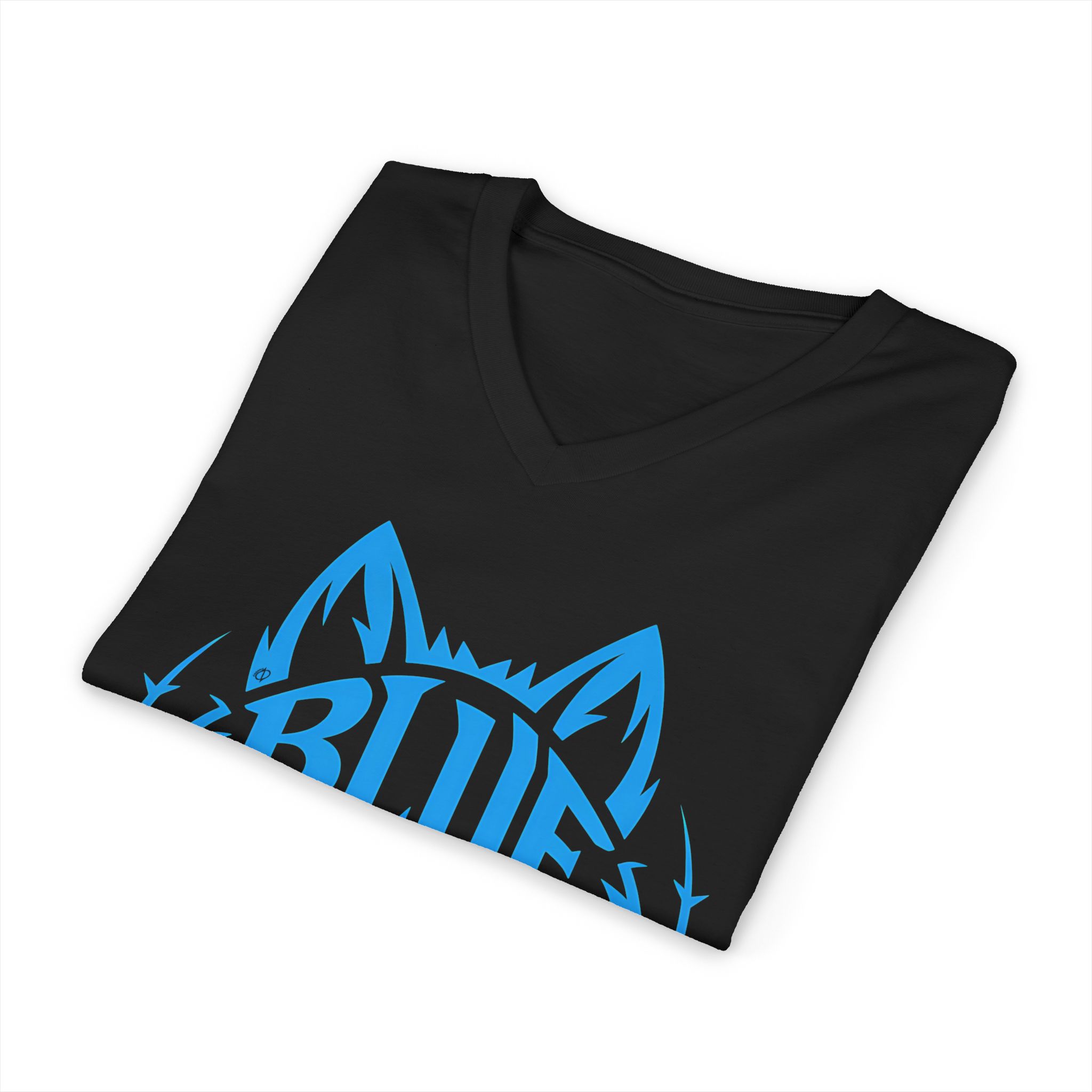 Blue Team Wolf V-Neck Tee