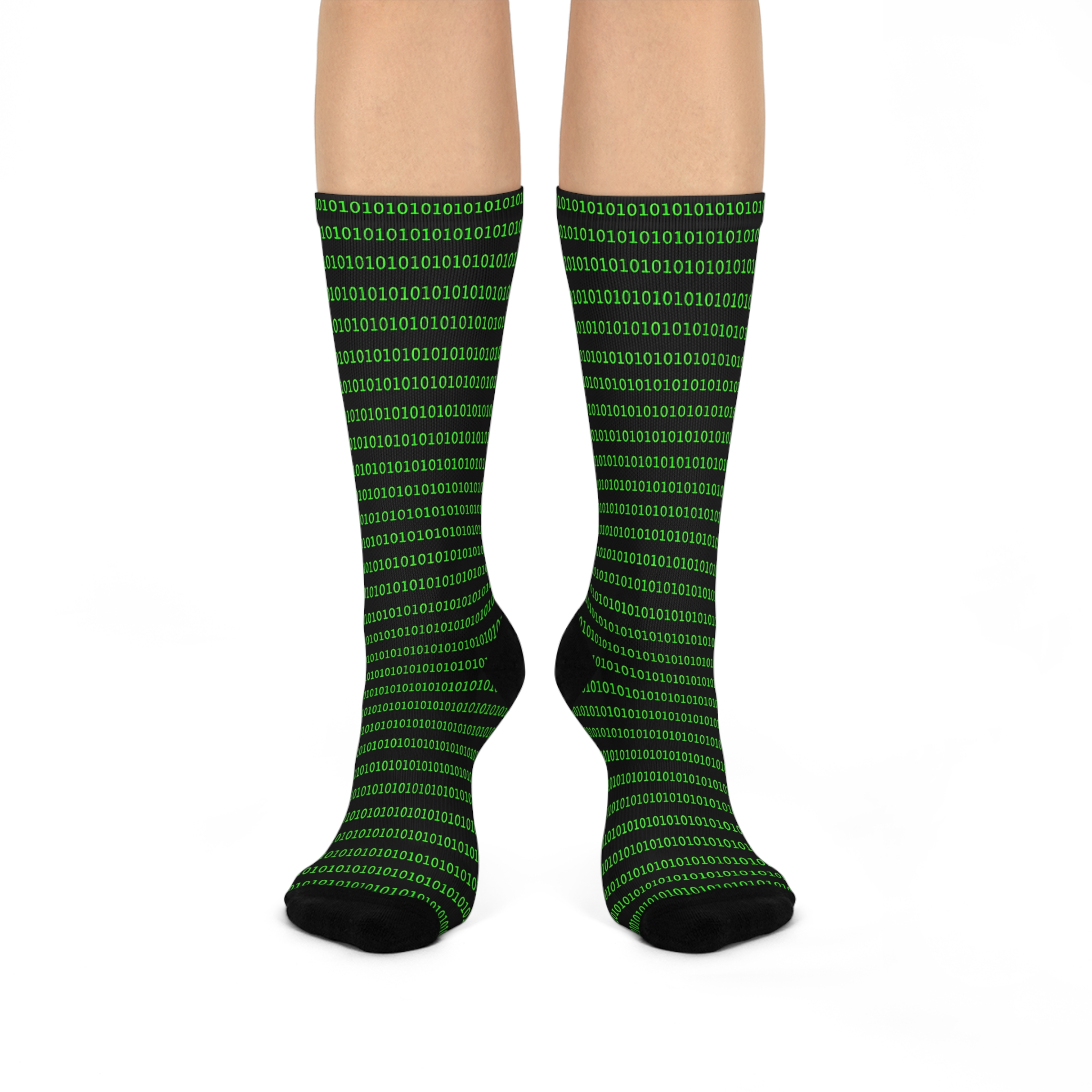 Green Binary CyberCrew Socks