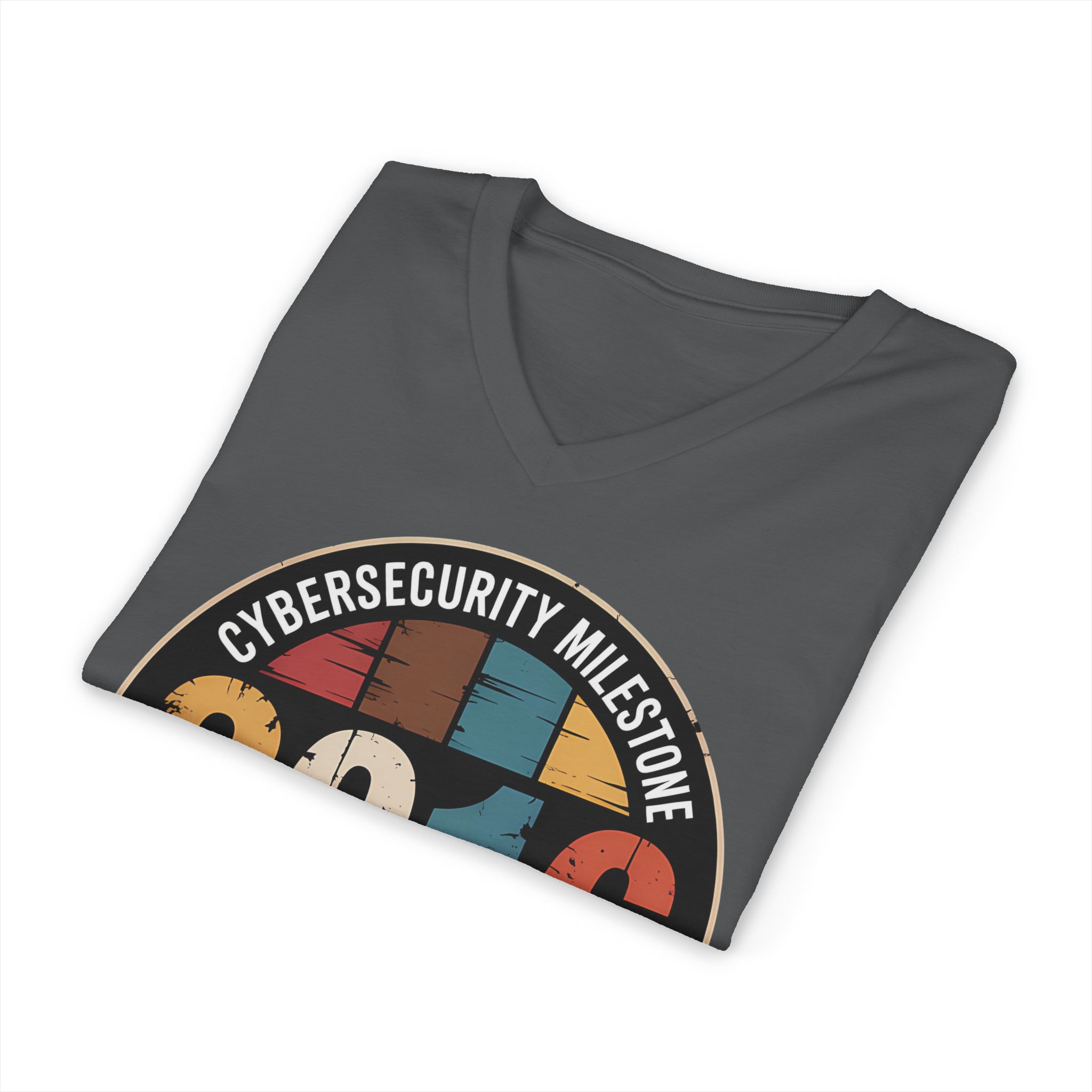 Mirai Botnet Cybersecurity Milestone V-Neck Tee