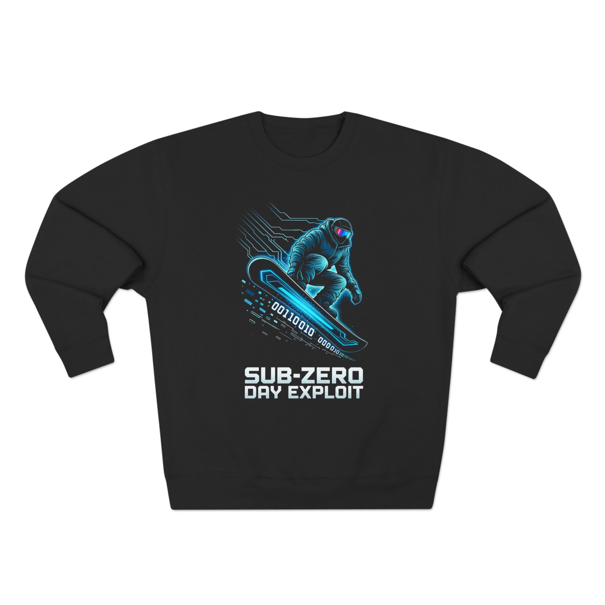 16188659590814356666_2048.jpeg Sub-Zero Day Exploit Premium Sweatshirt – Cyberpunk Snowboarding & Hacker Streetwear