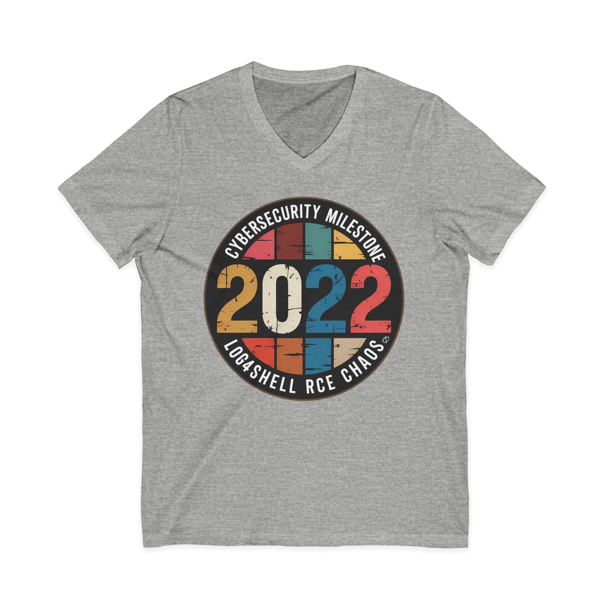 Log4Shell RCE Cybersecurity Milestone V-Neck Tee