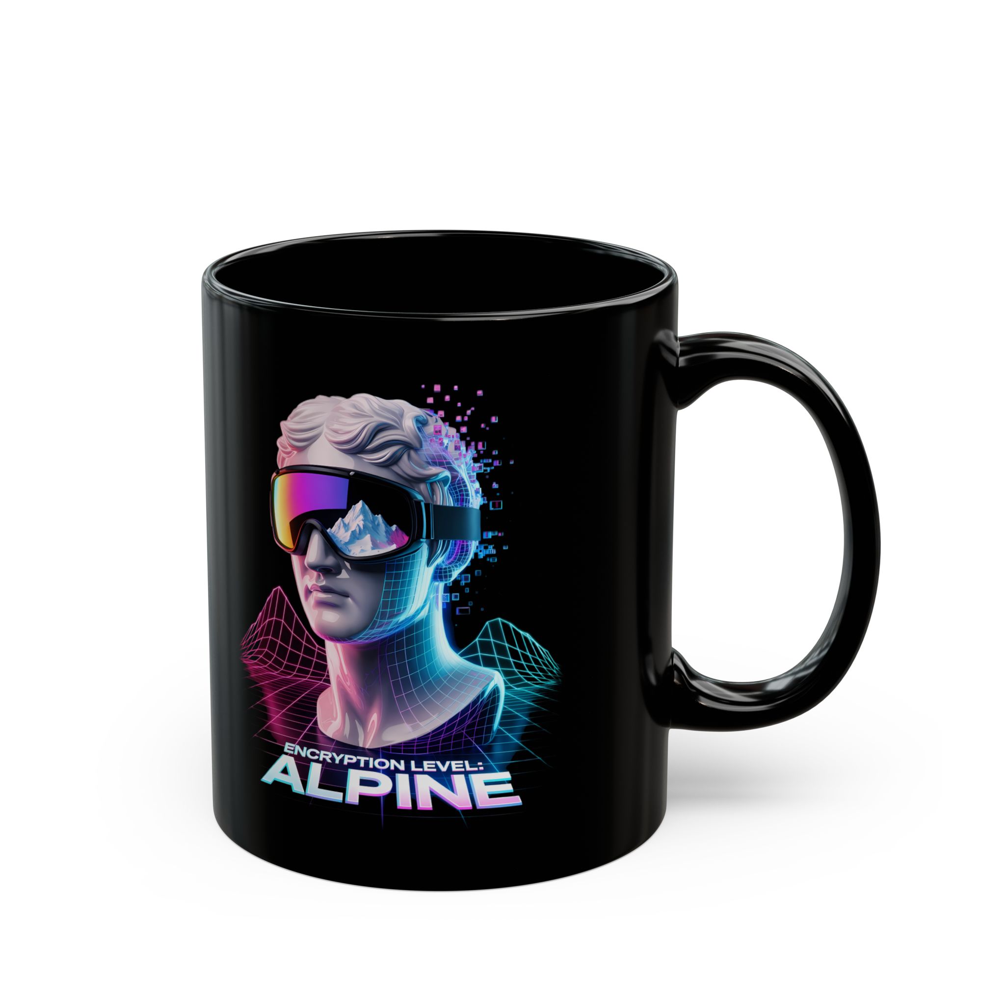 Cybersecurity Encryption Level Alpine Coffee Mug