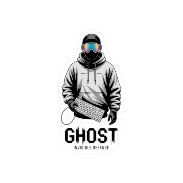 GHOST Invisible Defense Cybersecurity Sticker