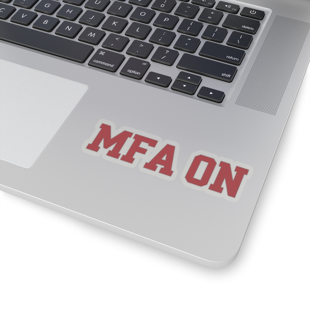 MFA ON Cybersecurity Sticker
