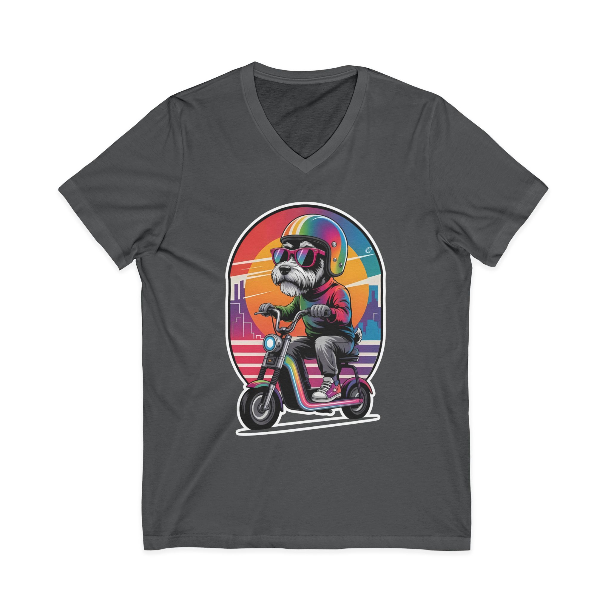 Cyber Dog Ride V-Neck Tee