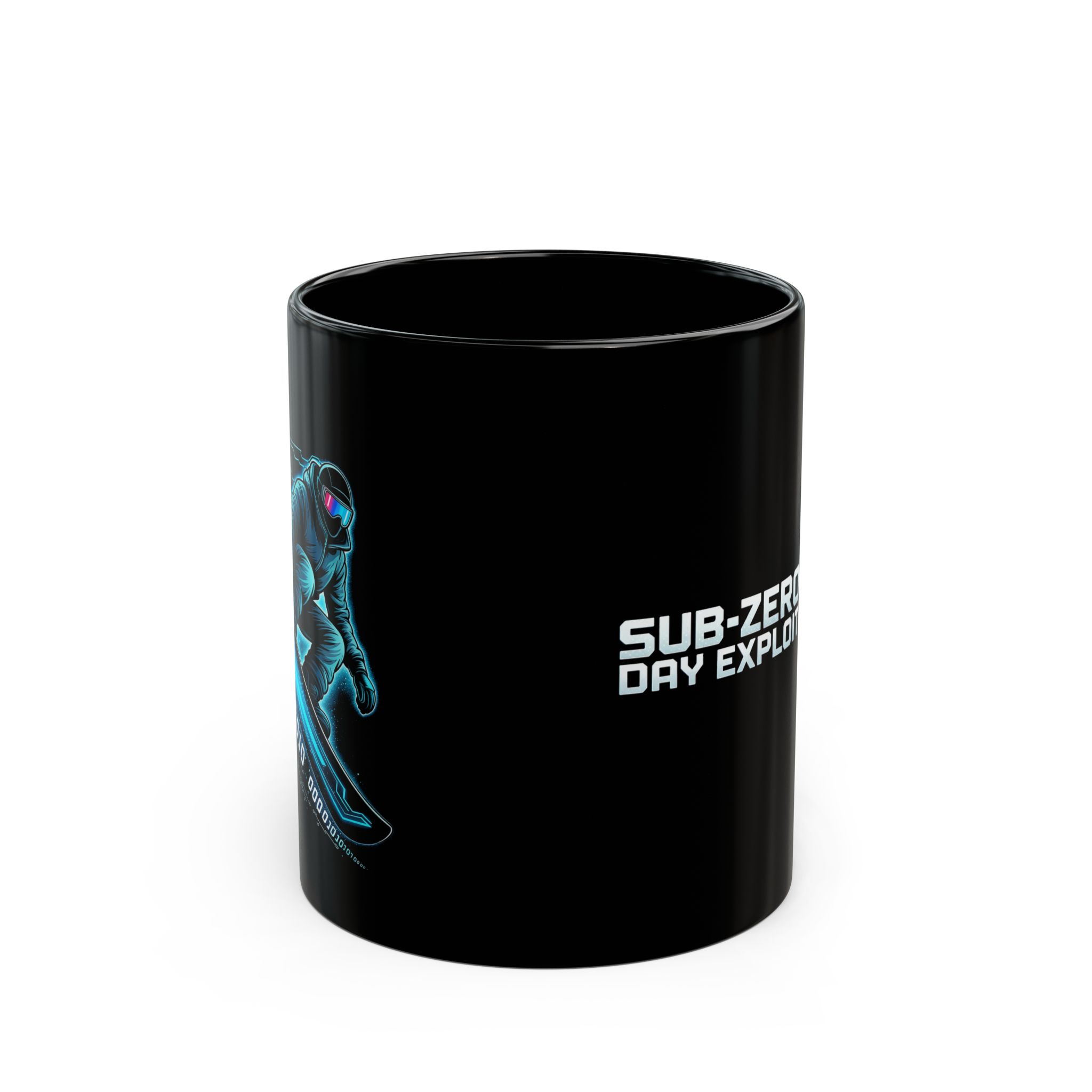 Winter Cyber Snowboard Hacker Coffee Mug | Cybersecurity Coffee Cup 11oz