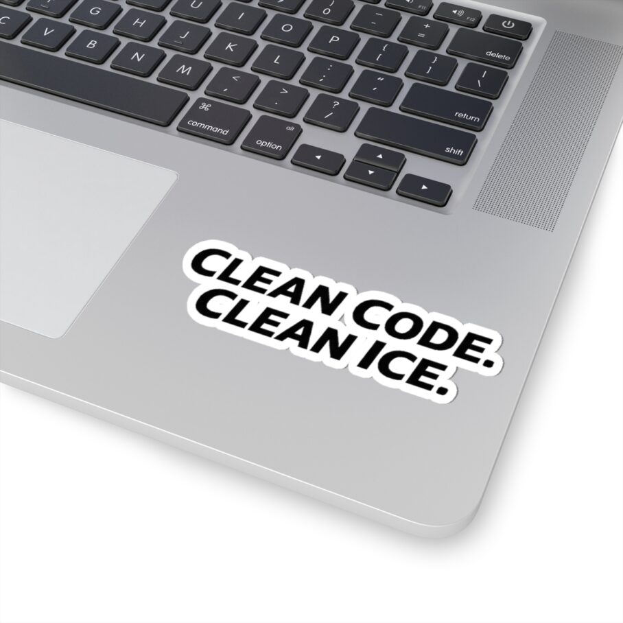 CLEAN CODE. CLEAN ICE. Sticker | Choppiz