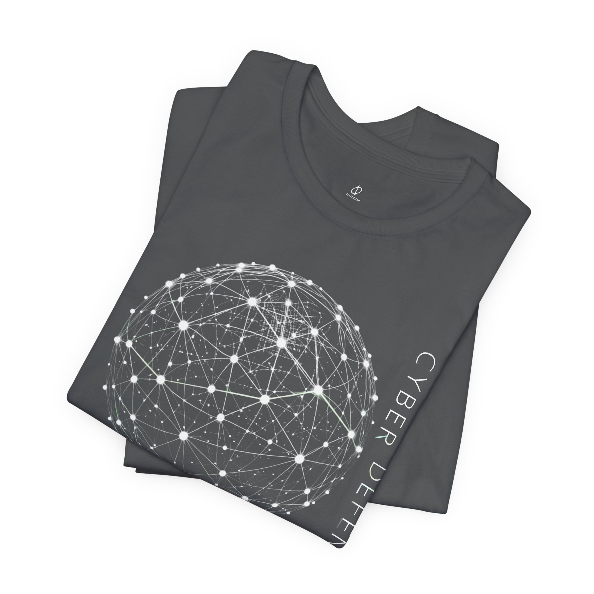Cyber Defense Network Sphere Graphic T-Shirt