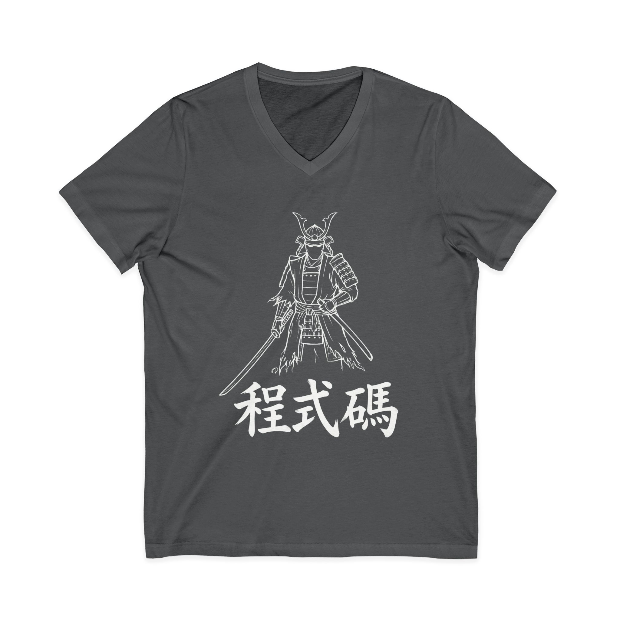 The Chinese Characters declare Code Warrior V-Neck Tee