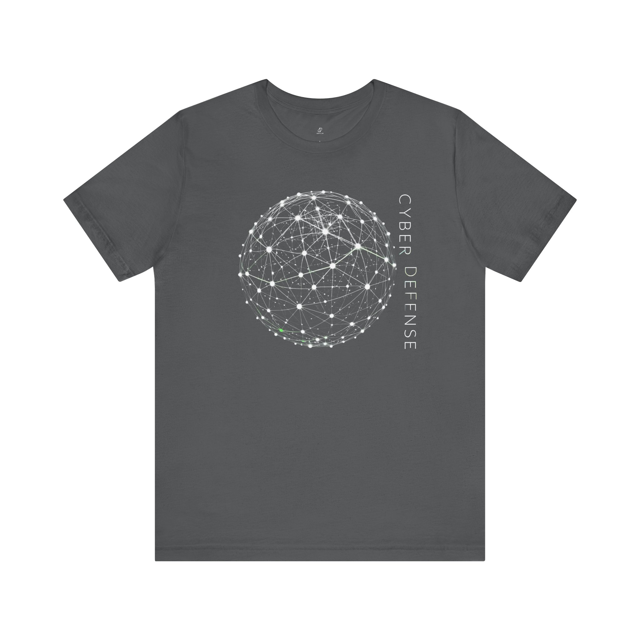 Cyber Defense Network Sphere Graphic T-Shirt