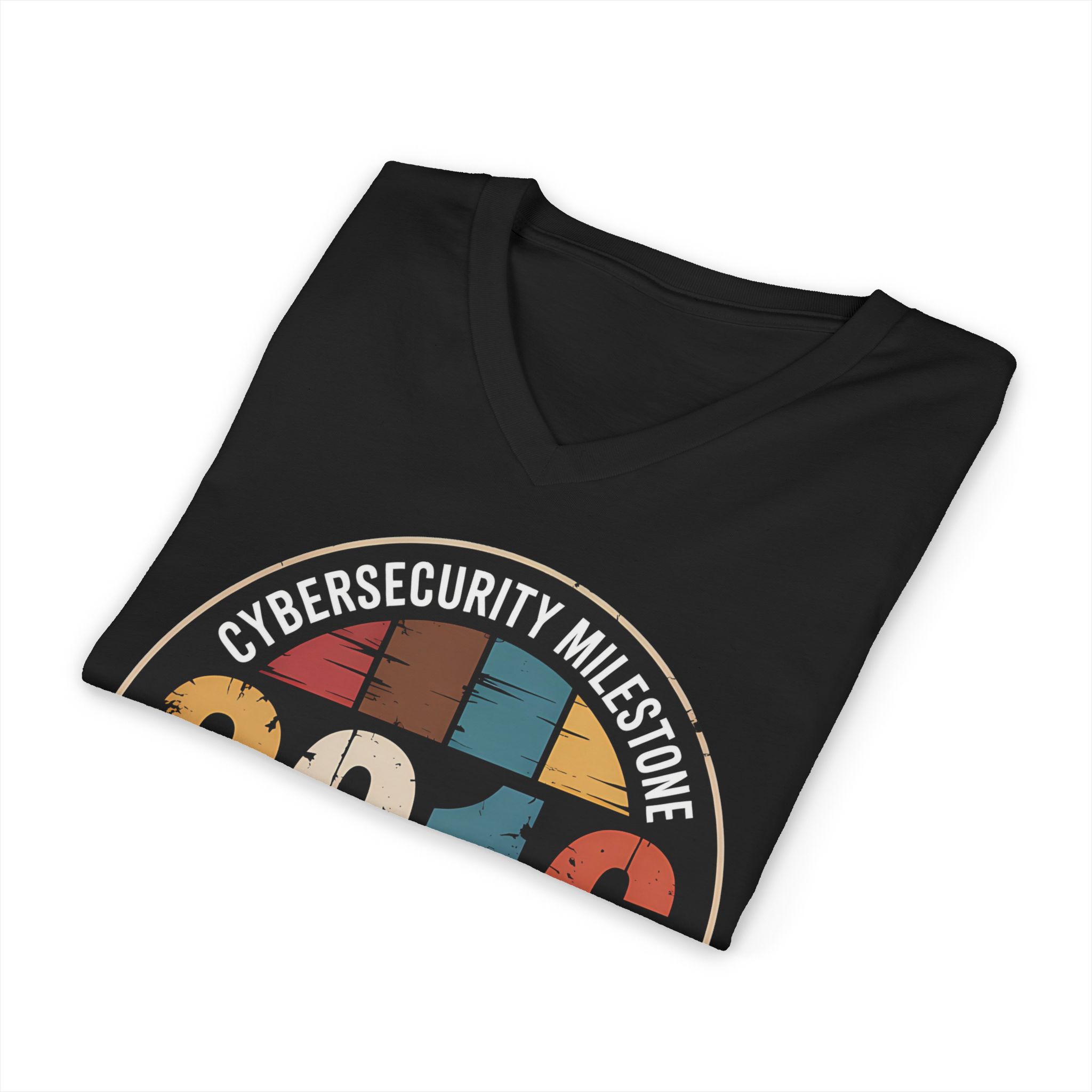 Mirai Botnet Cybersecurity Milestone V-Neck Tee
