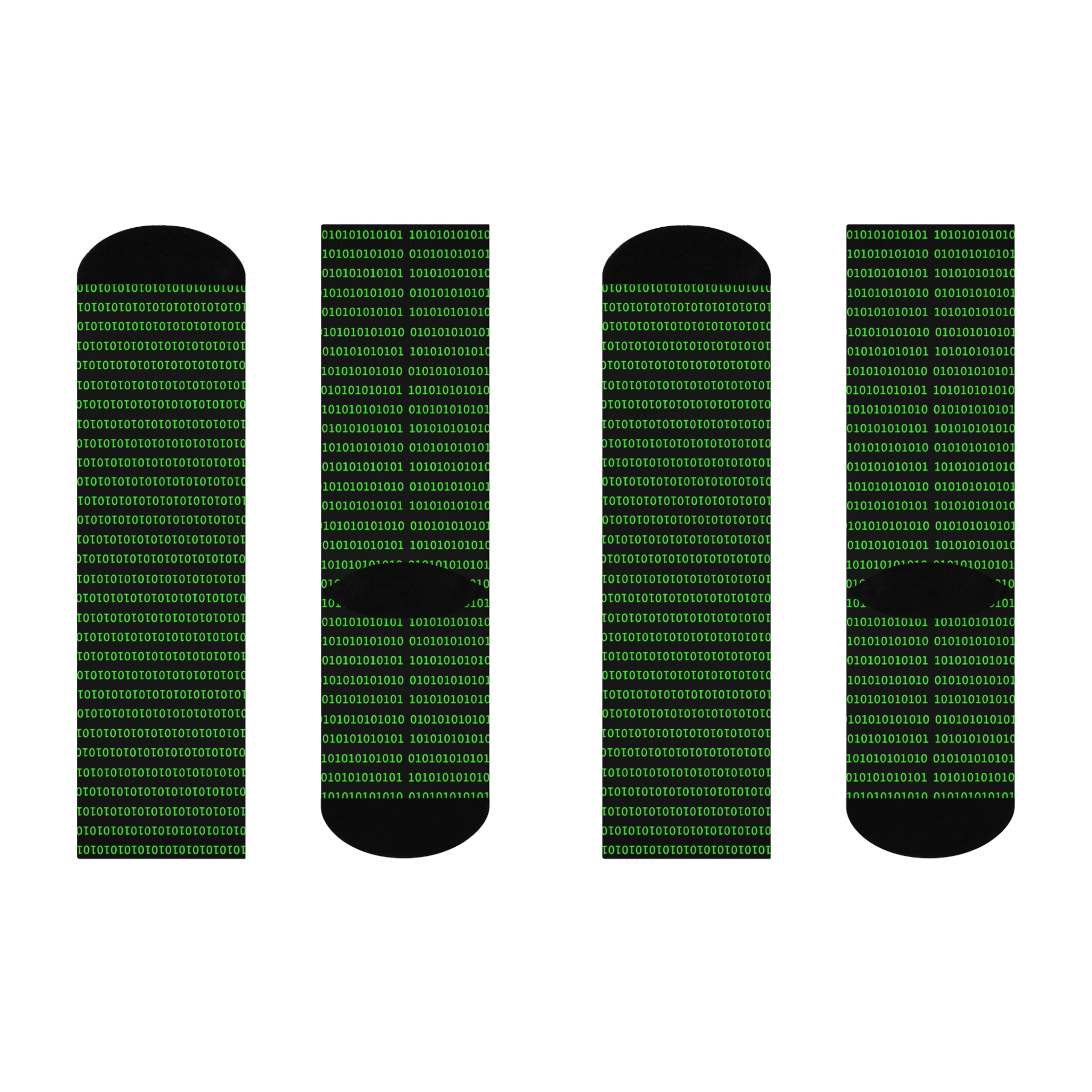 Green Binary CyberCrew Socks