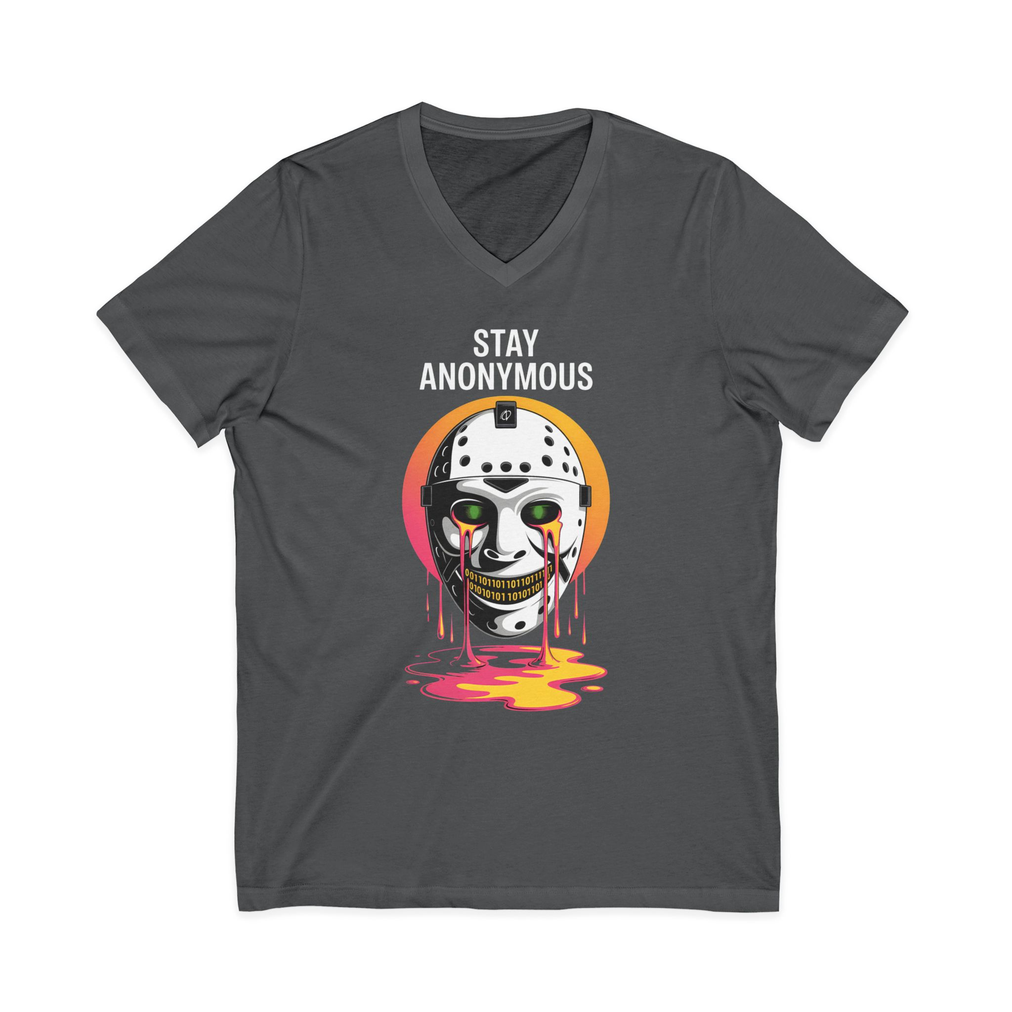 Stay Anonymous Mask V-Neck Tee